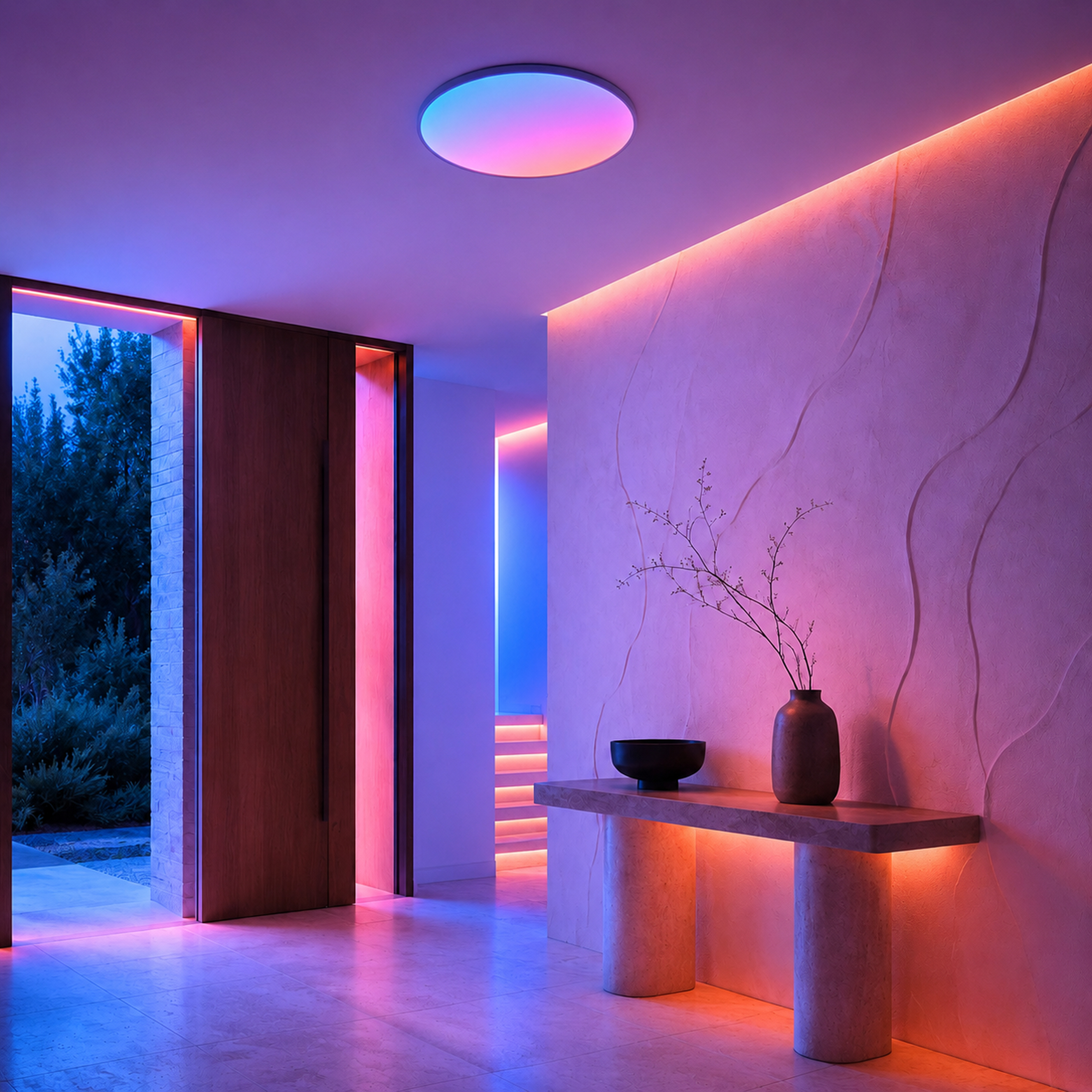 SPACE361 RGB No-Skyline Round Ceiling Light - Ambient Lights - gallery image