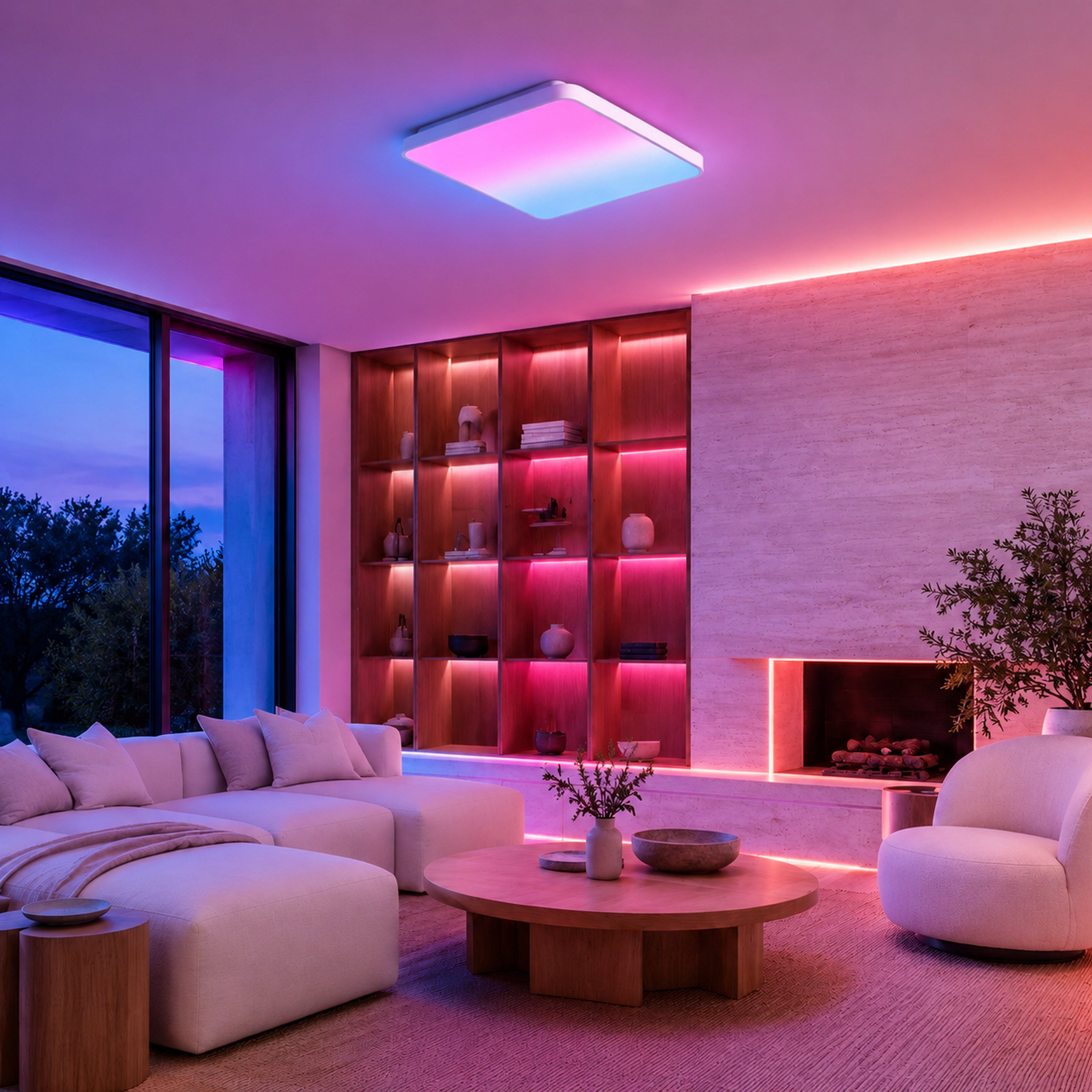 SPACE361 RGB No-Skyline Square Ceiling Light - Ambient Lights - gallery image