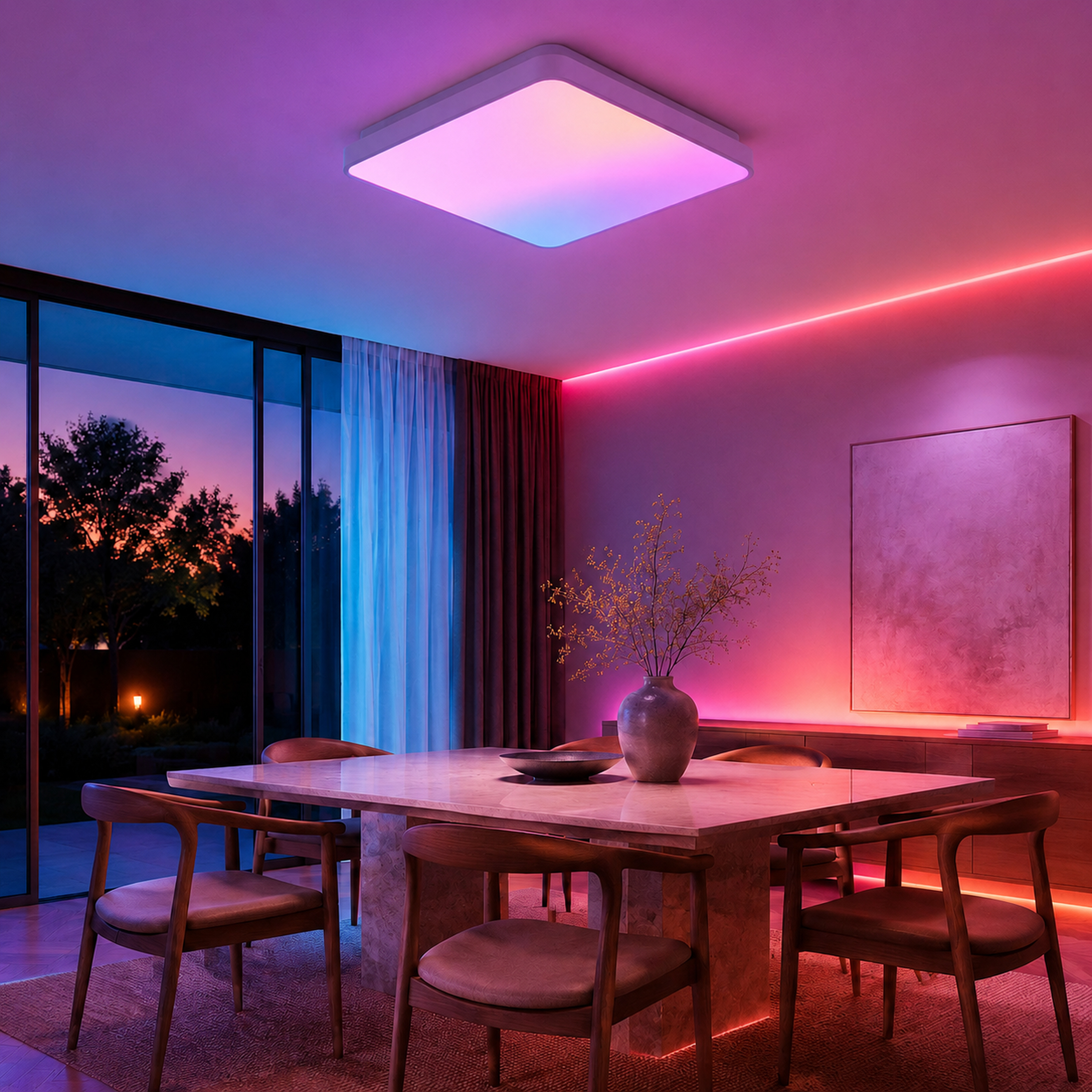 SPACE361 RGB No-Skyline Square Ceiling Light - Ambient Lights - gallery image