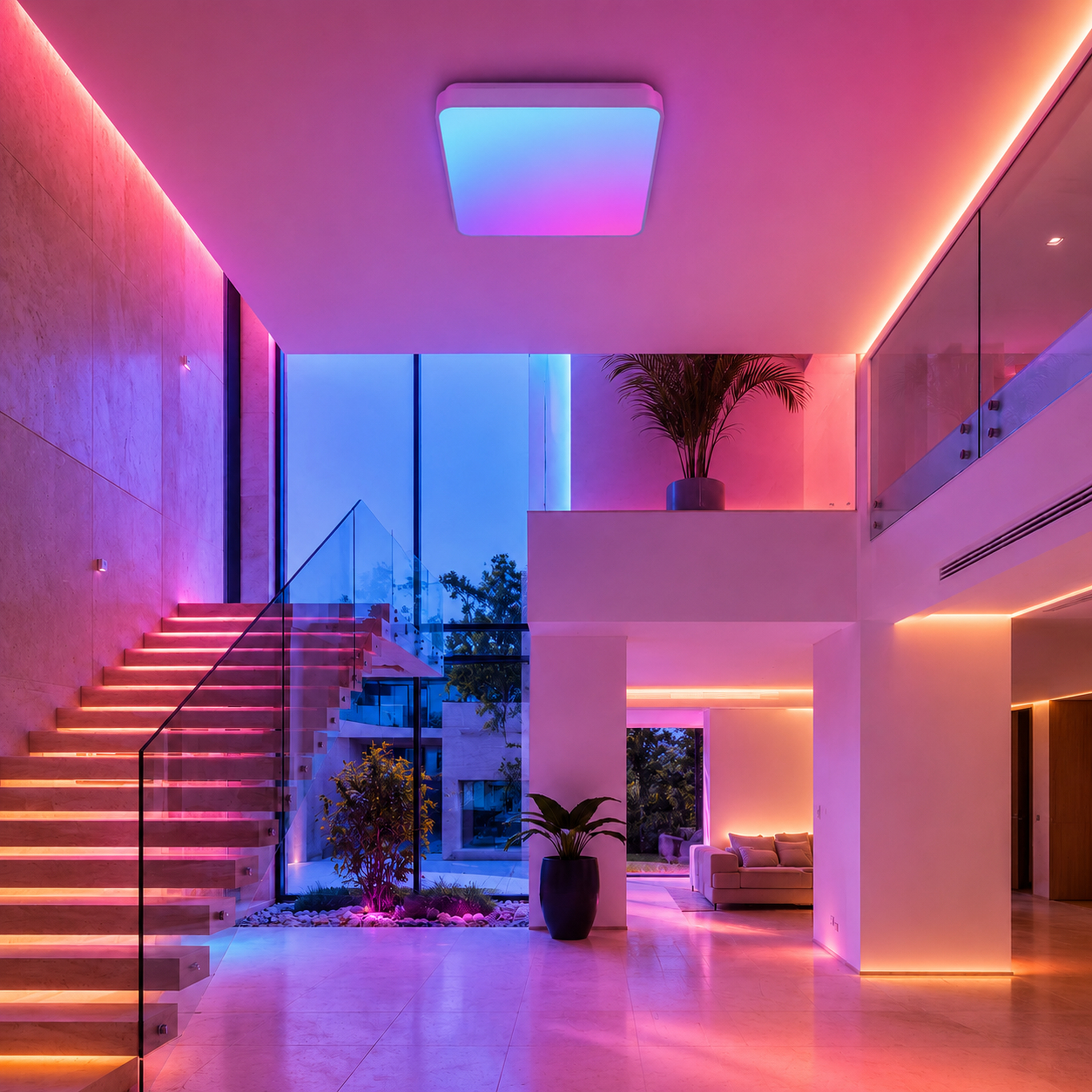 SPACE361 RGB No-Skyline Square Ceiling Light - Ambient Lights - gallery image