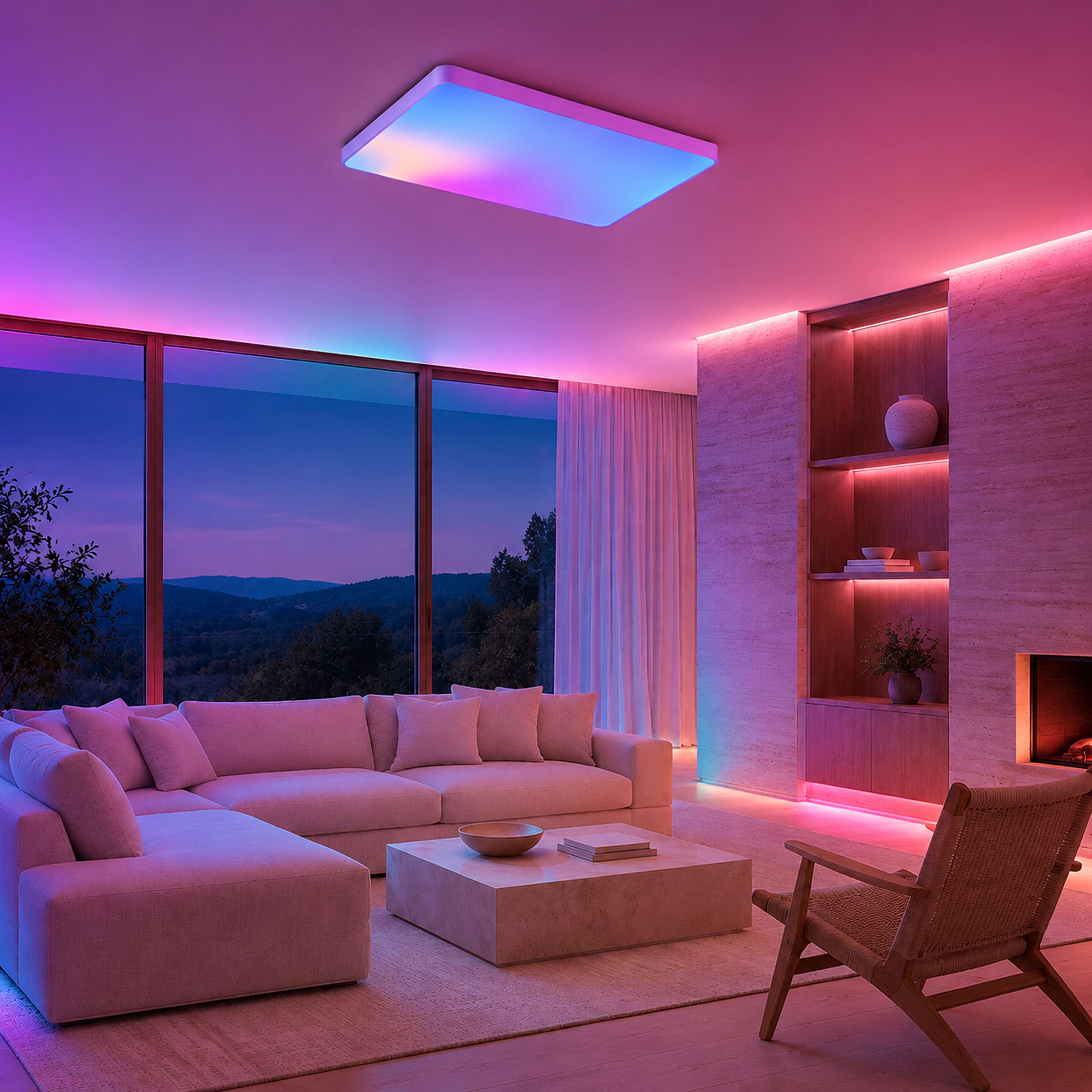 SPACE361 RGB No-Skyline Rectangular Ceiling Light - Ambient Lights - gallery image
