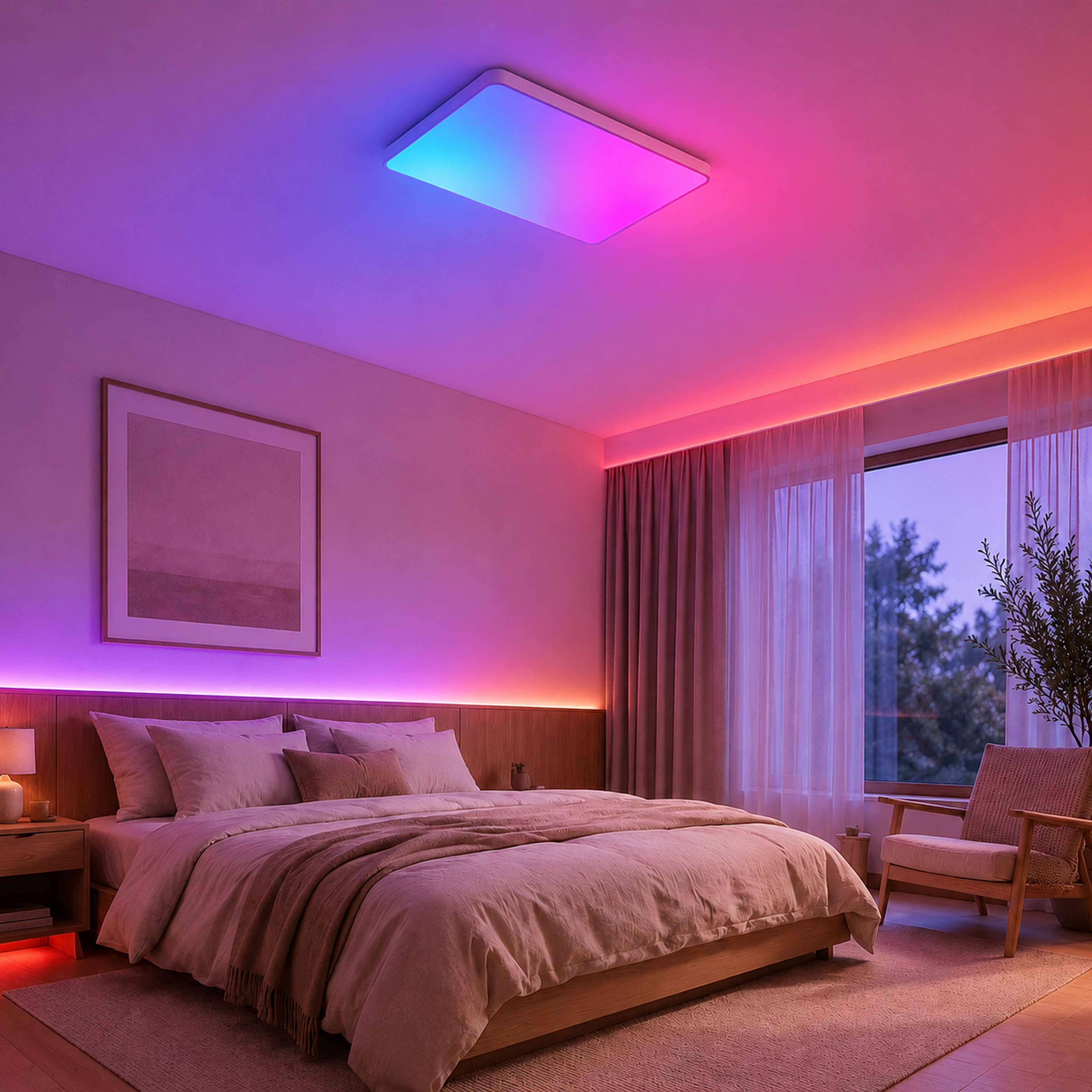 SPACE361 RGB No-Skyline Rectangular Ceiling Light - Ambient Lights - gallery image