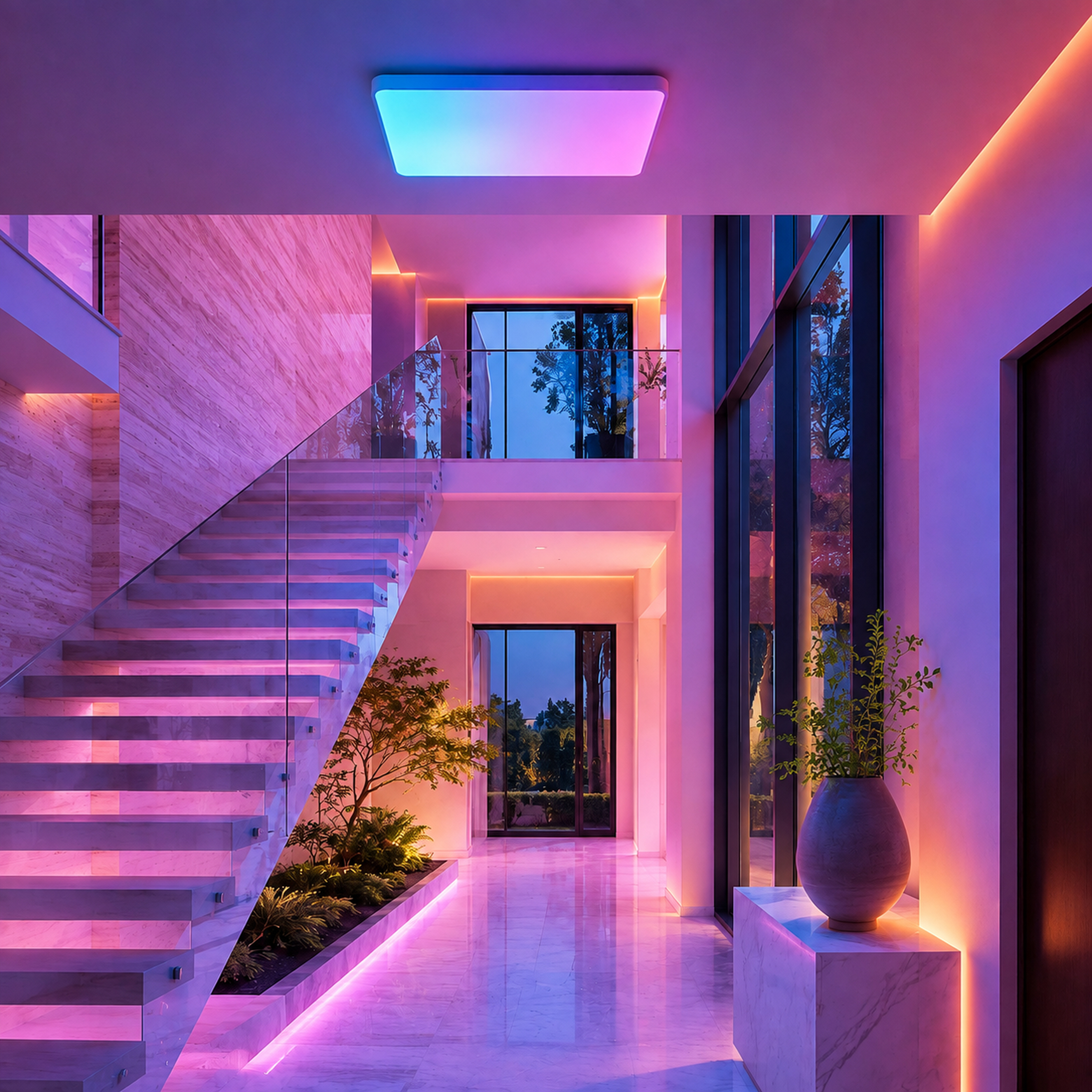 SPACE361 RGB No-Skyline Rectangular Ceiling Light - Ambient Lights - gallery image