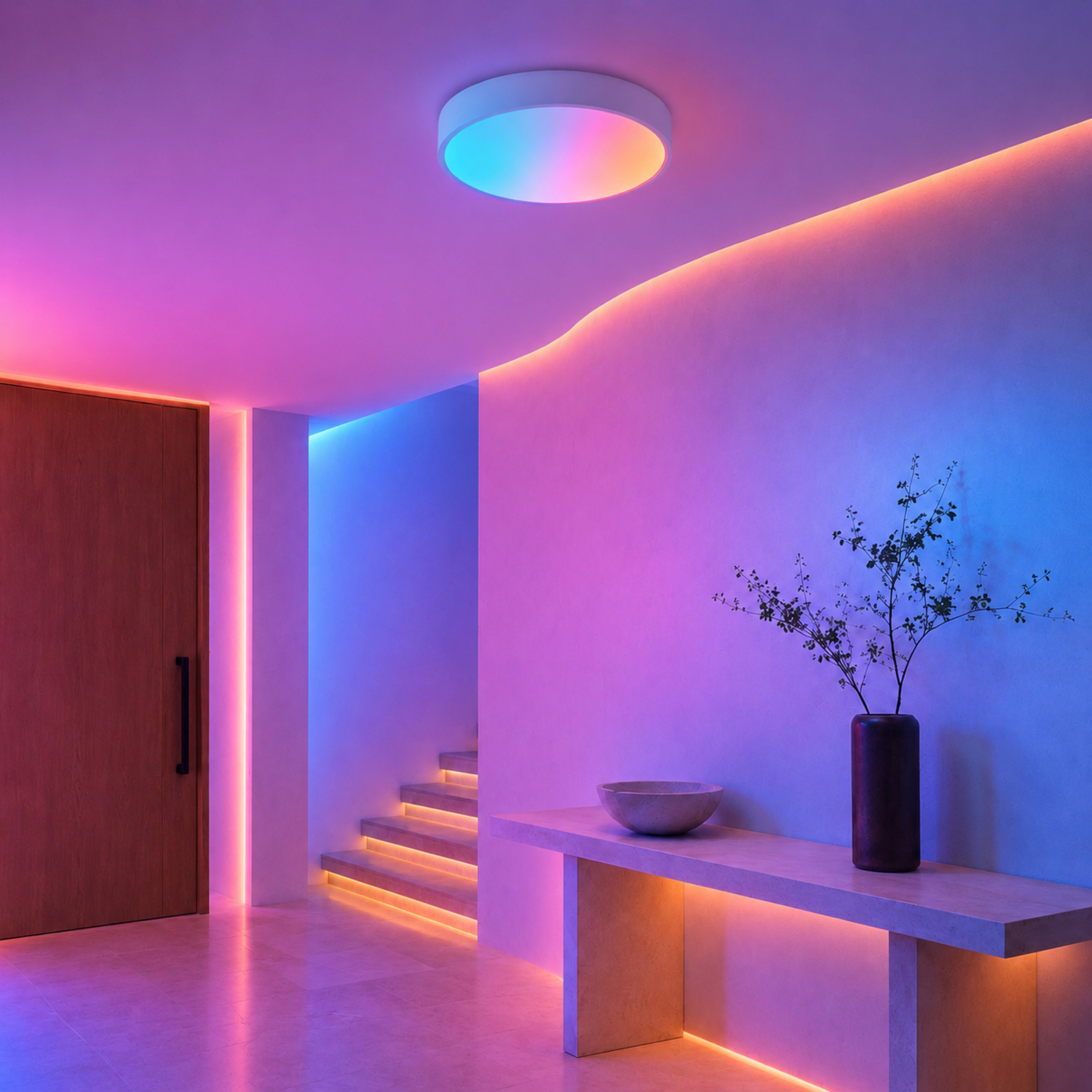 SPACE361 RGB Full-Blister Round Ceiling Light A - Ambient Lights - gallery image