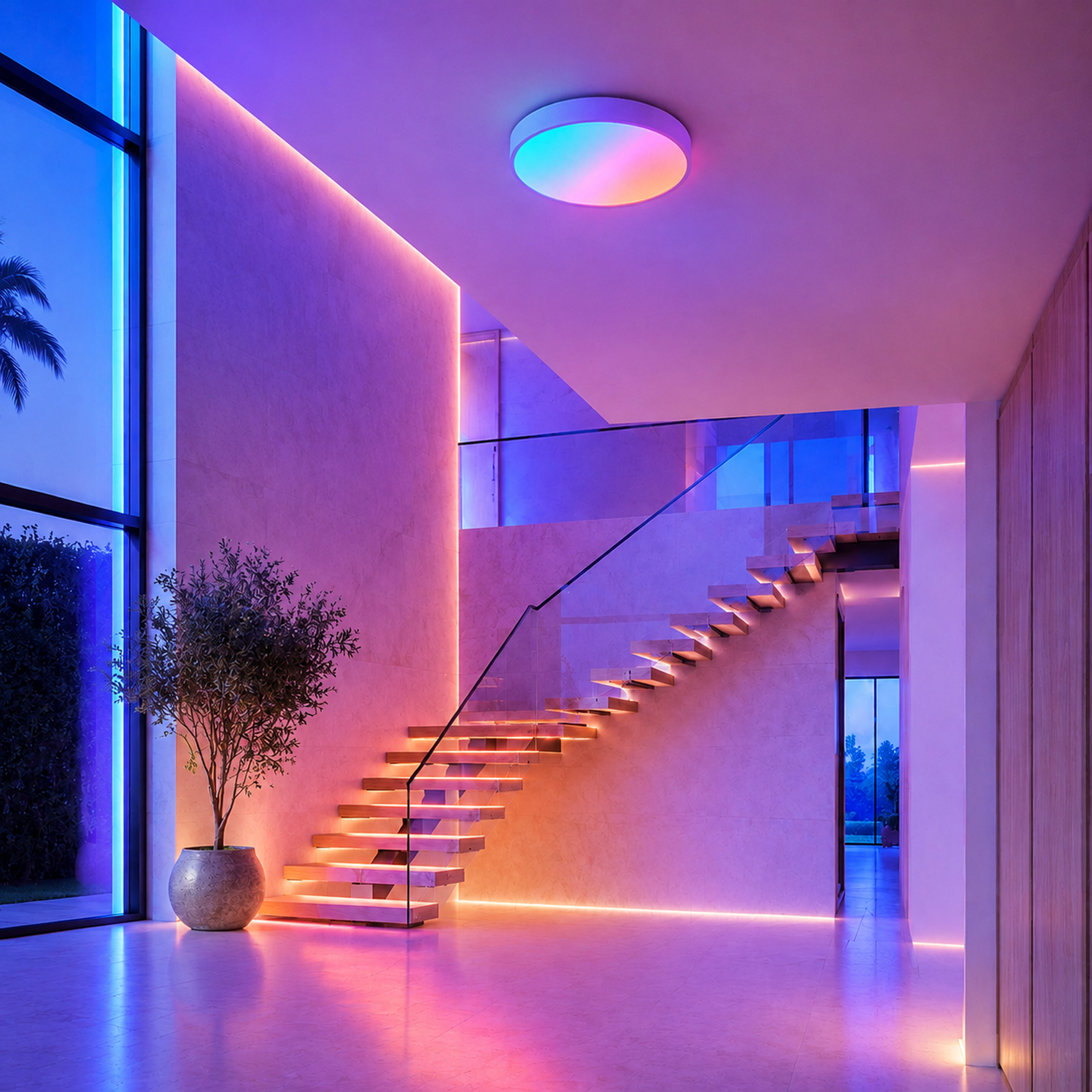 SPACE361 RGB Full-Blister Round Ceiling Light A - Ambient Lights - gallery image