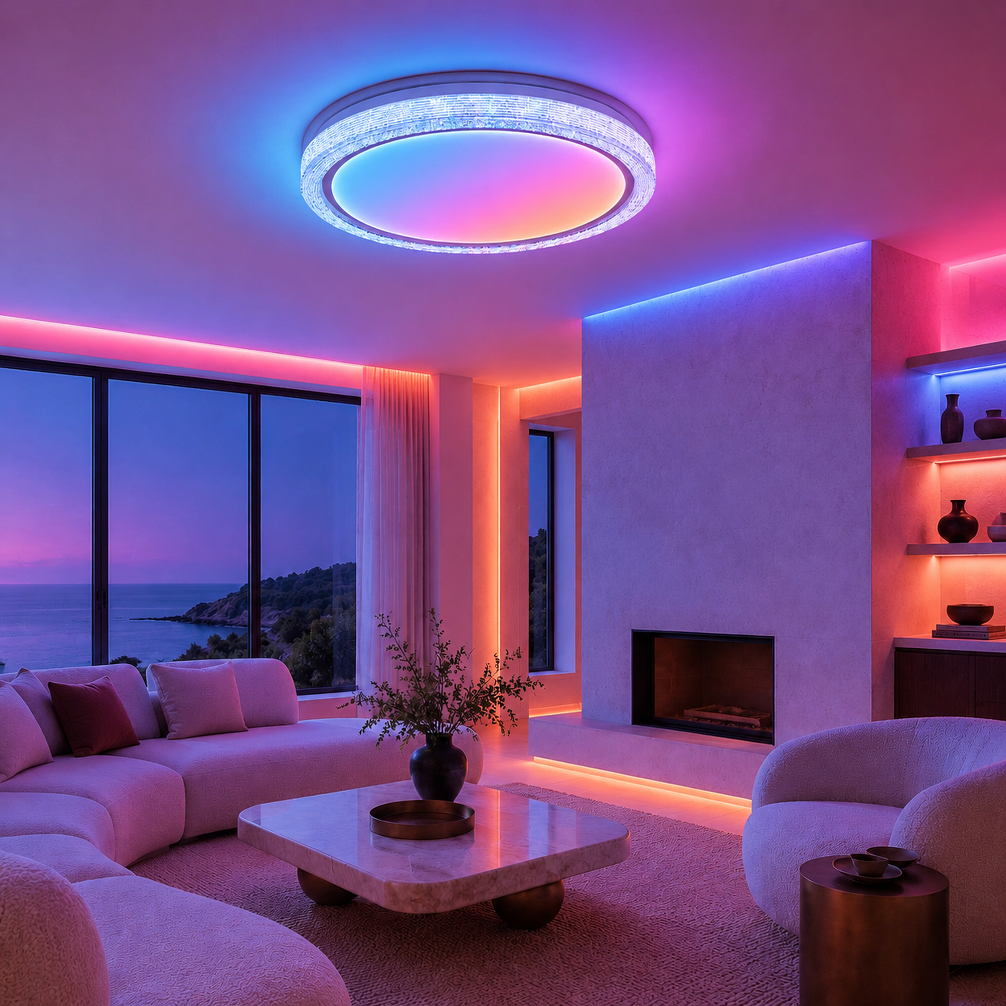 SPACE361 RGB Full-Blister Round Ceiling Light B - Ambient Lights - gallery image