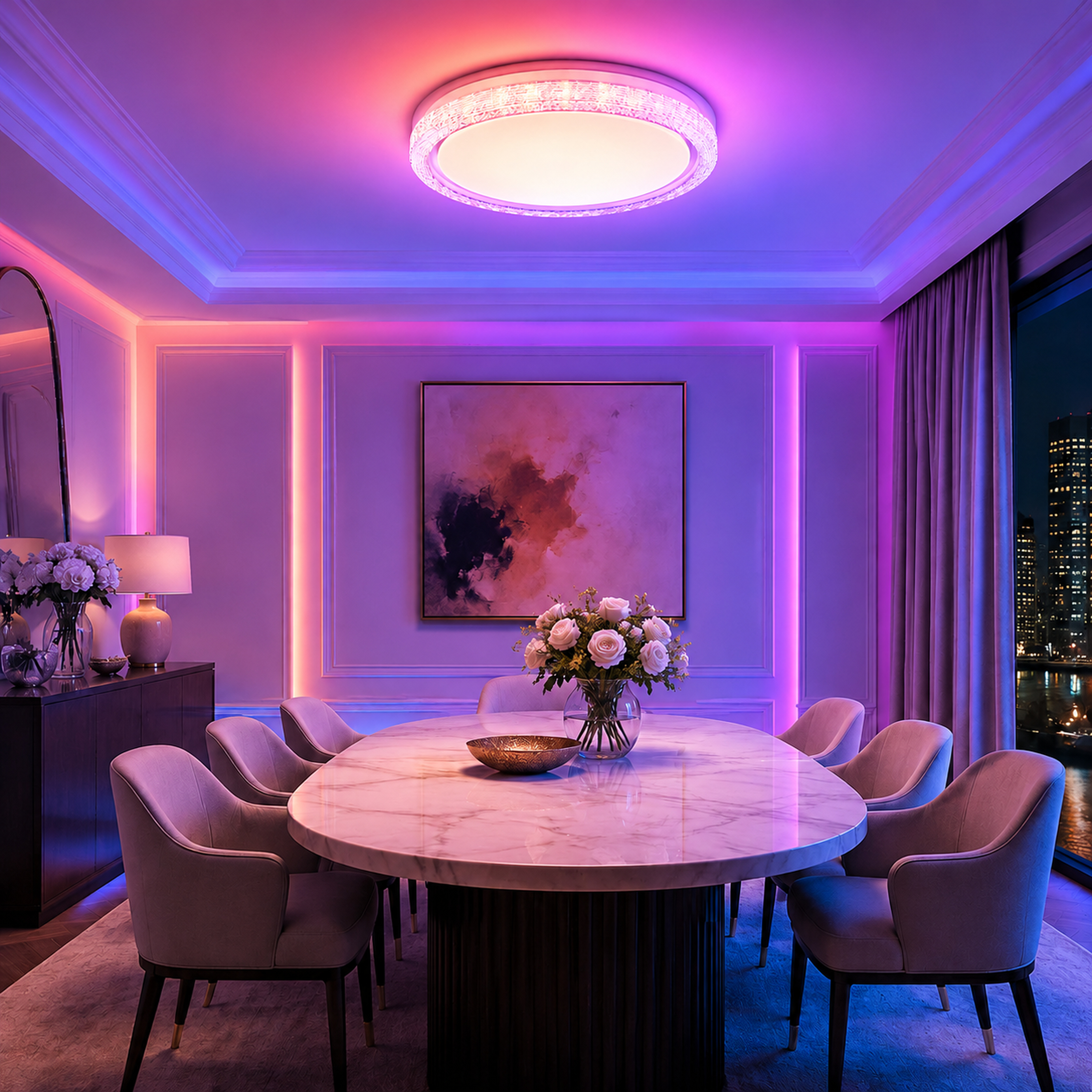 SPACE361 RGB Full-Blister Round Ceiling Light B - Ambient Lights - gallery image