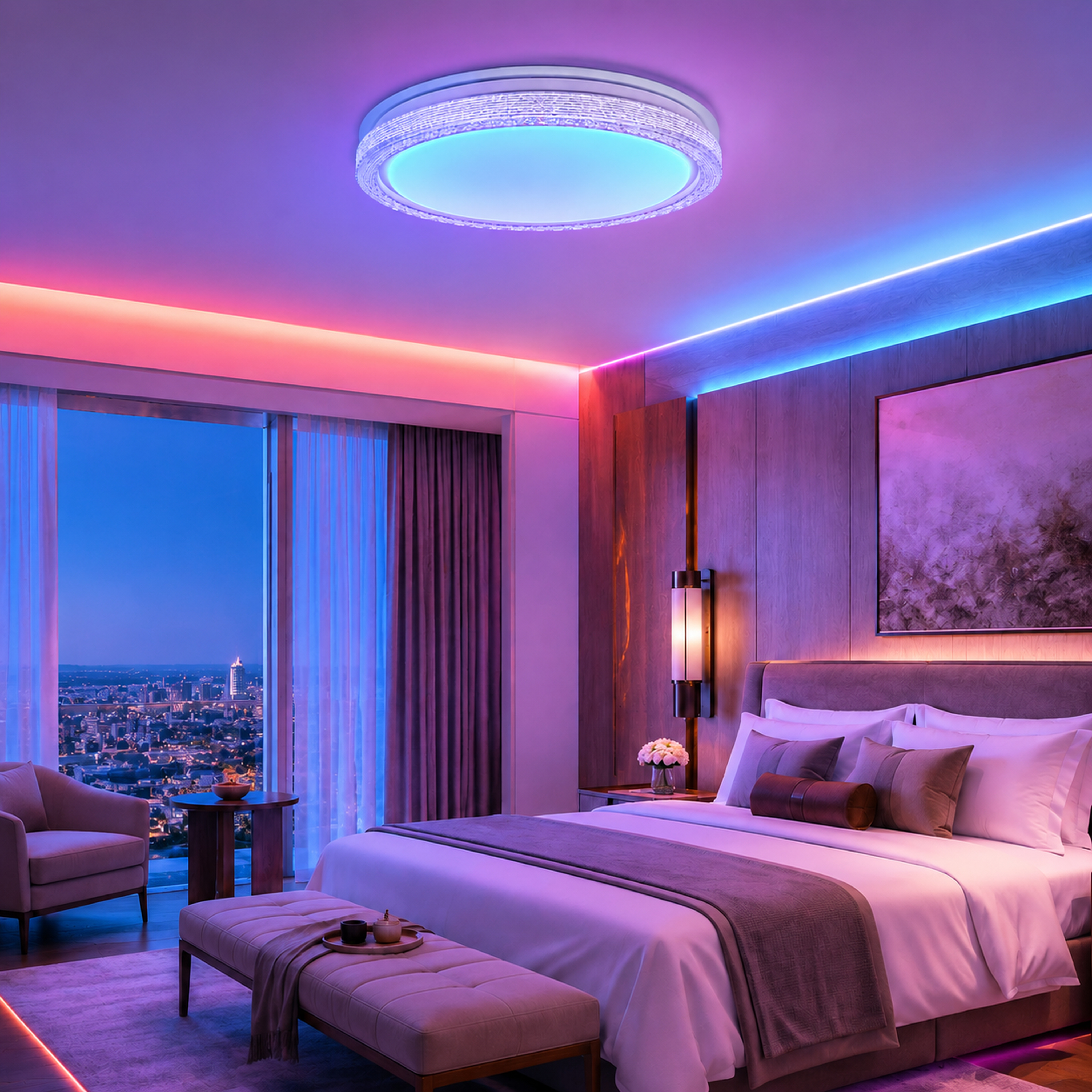 SPACE361 RGB Full-Blister Round Ceiling Light B - Ambient Lights - gallery image