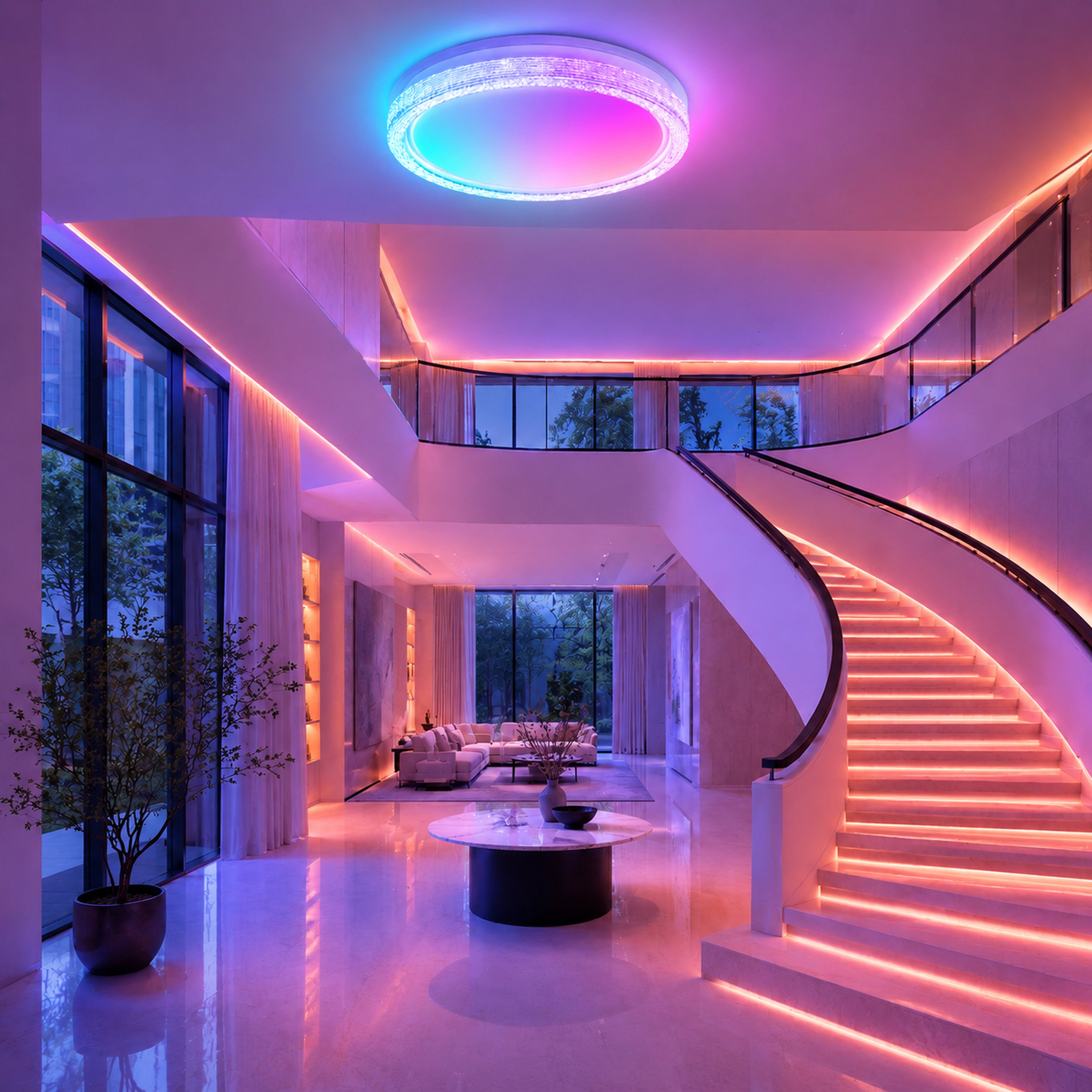 SPACE361 RGB Full-Blister Round Ceiling Light B - Ambient Lights - gallery image