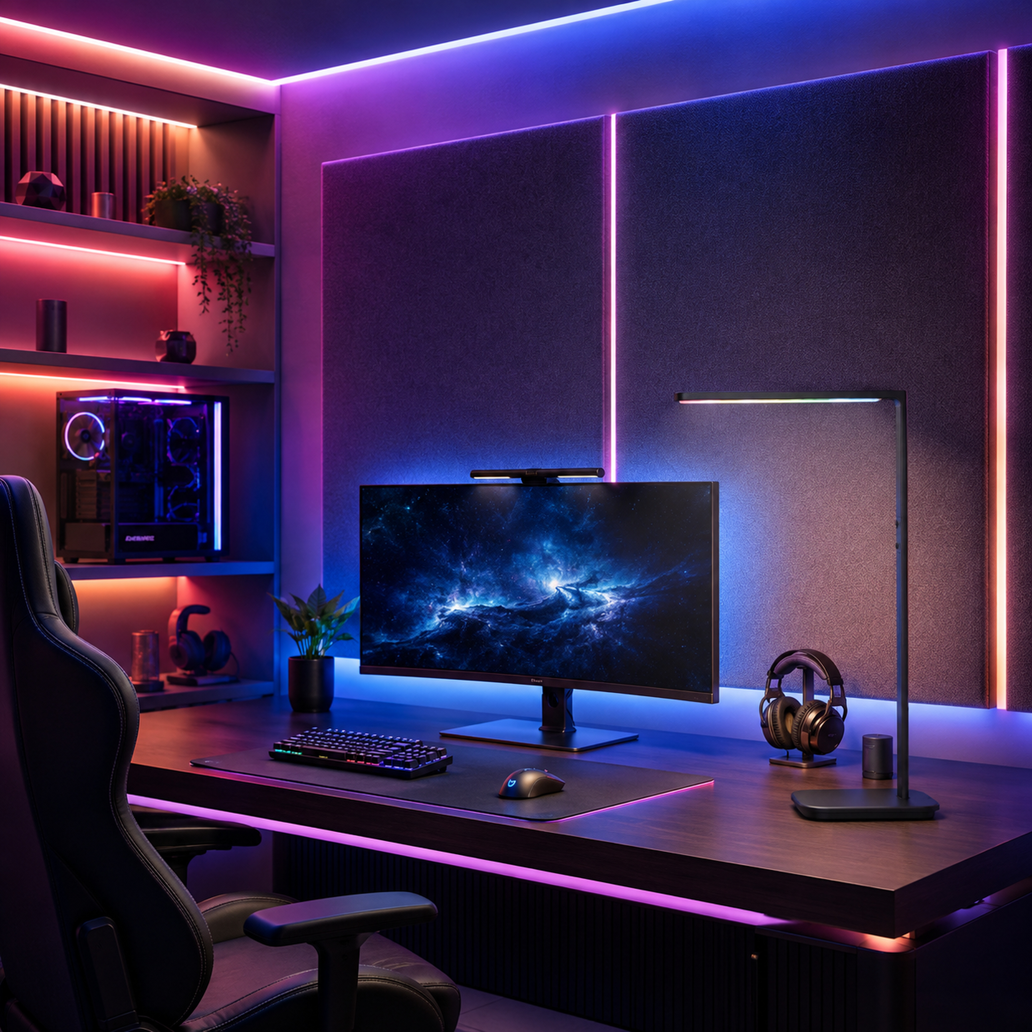 SPACE361 RGB Tabletop Full-Spectrum Eye-Care Lamp - Ambient Lights - gallery image