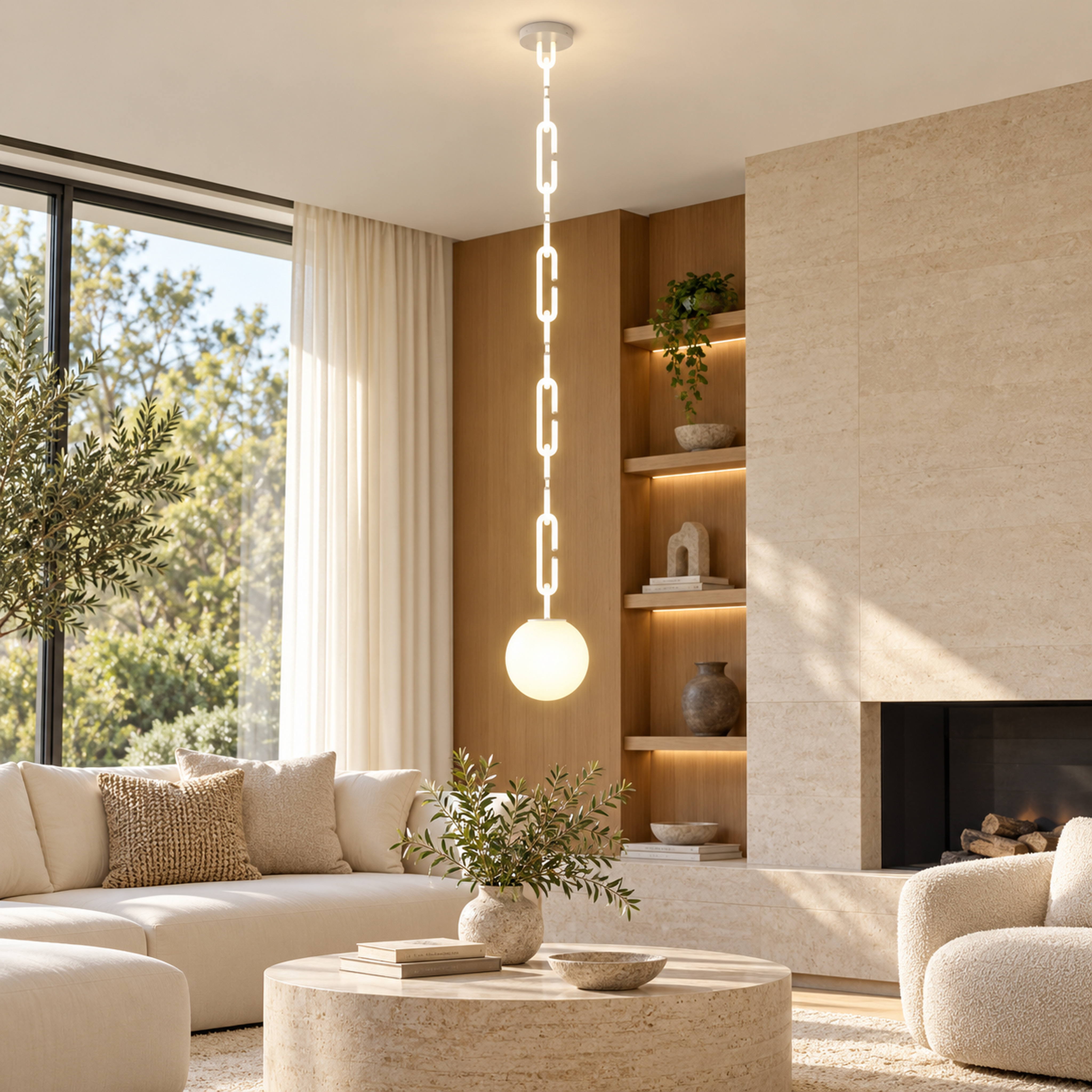 SPACE361 KAITAI Five-Ring Sphere Pendant Light KT-0258-5 - Modern Lamps - gallery image