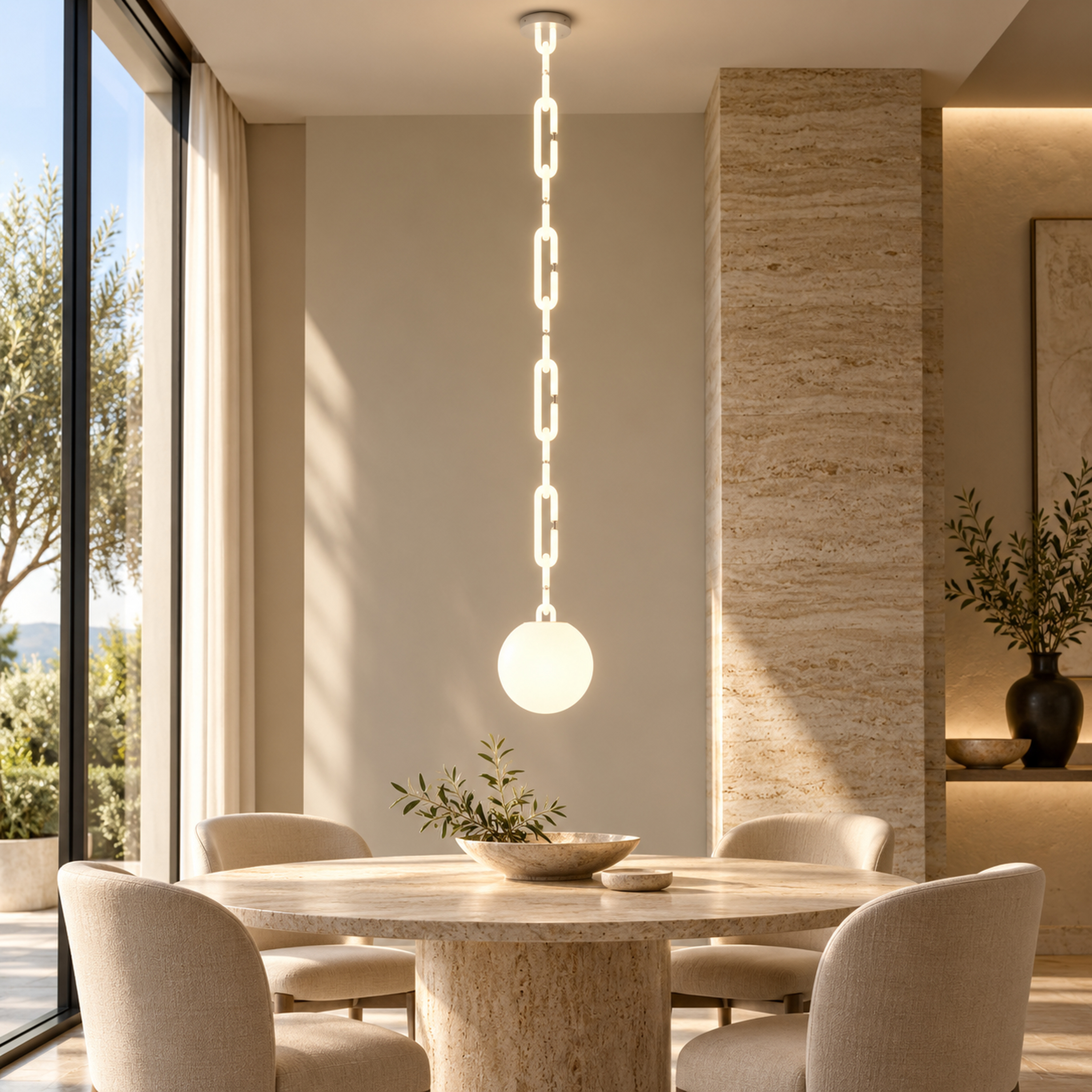 SPACE361 KAITAI Five-Ring Sphere Pendant Light KT-0258-5 - Modern Lamps - gallery image