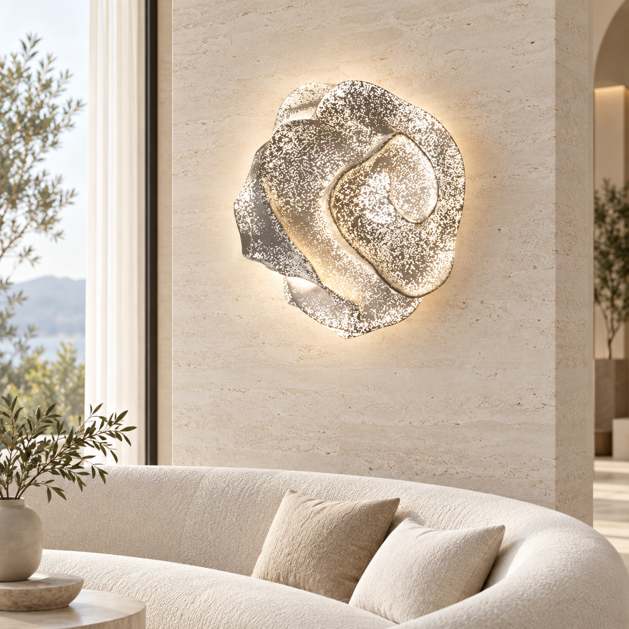SPACE361 KAITAI Textured Rose Wall Light KT-6618 - Modern Lamps - gallery image
