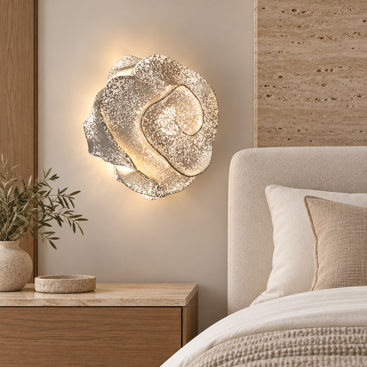 SPACE361 KAITAI Textured Rose Wall Light KT-6618 - Modern Lamps - gallery image
