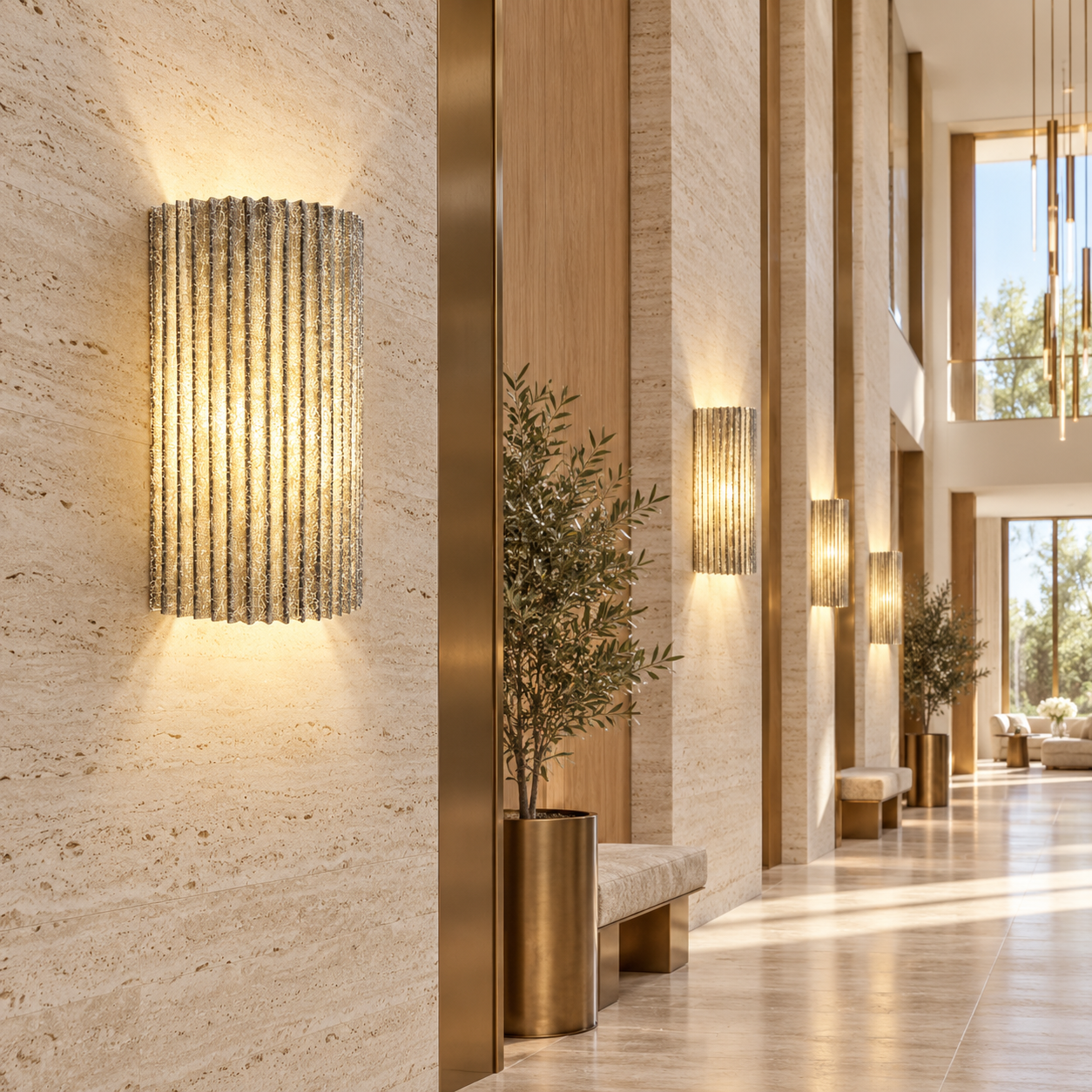 SPACE361 KAITAI Vertical Ribbed Wall Light KT-6623B - Modern Lamps - gallery image