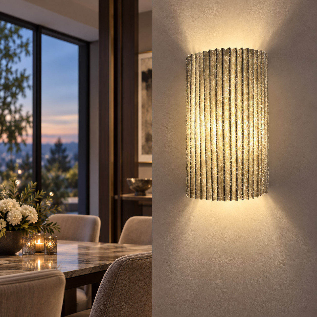 SPACE361 KAITAI Vertical Ribbed Wall Light KT-6623B - Modern Lamps - gallery image