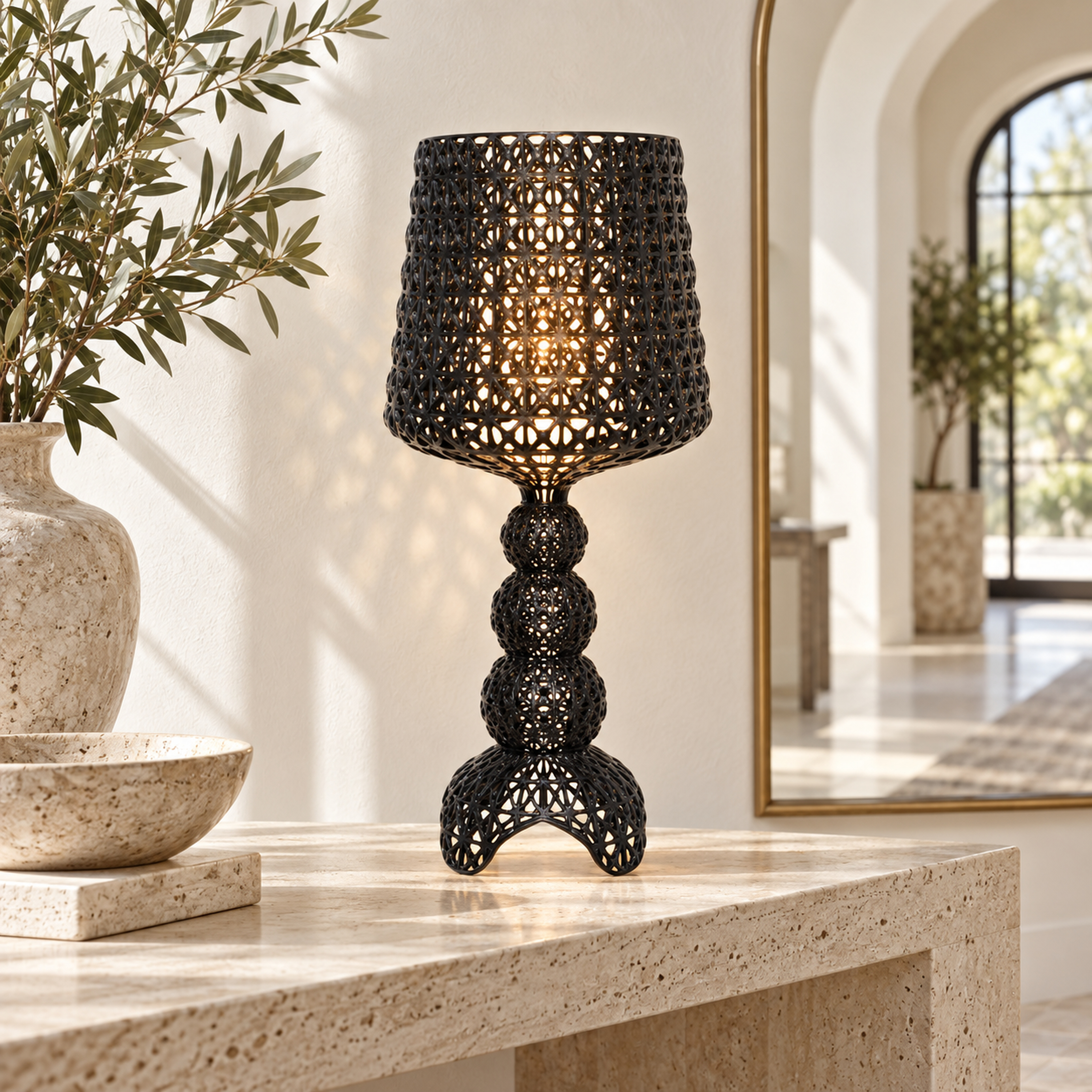 SPACE361 KAITAI Patterned Table Lamp KT-7011 - Modern Lamps - gallery image