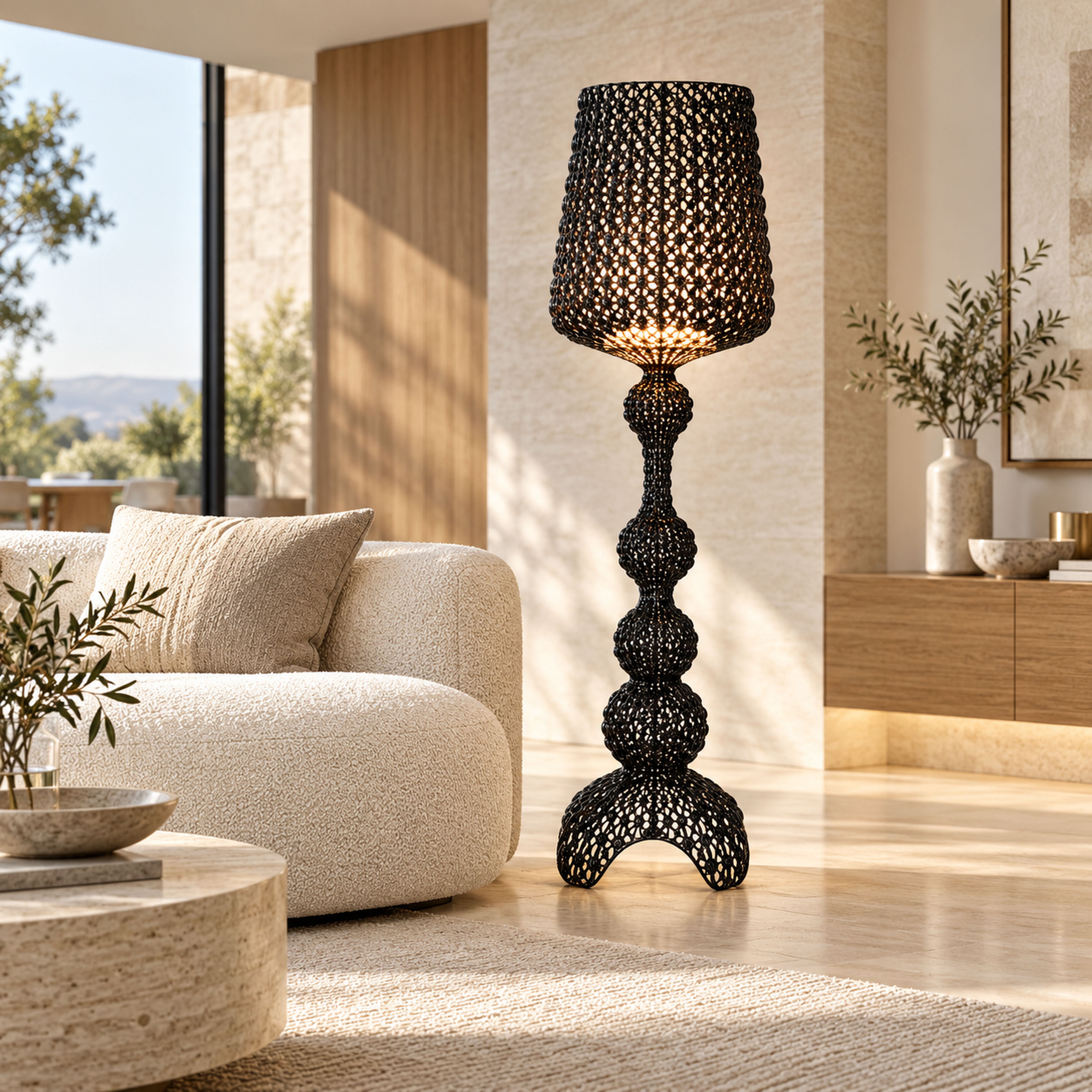 SPACE361 KAITAI Patterned Floor Lamp KT-7015 - Modern Lamps - gallery image