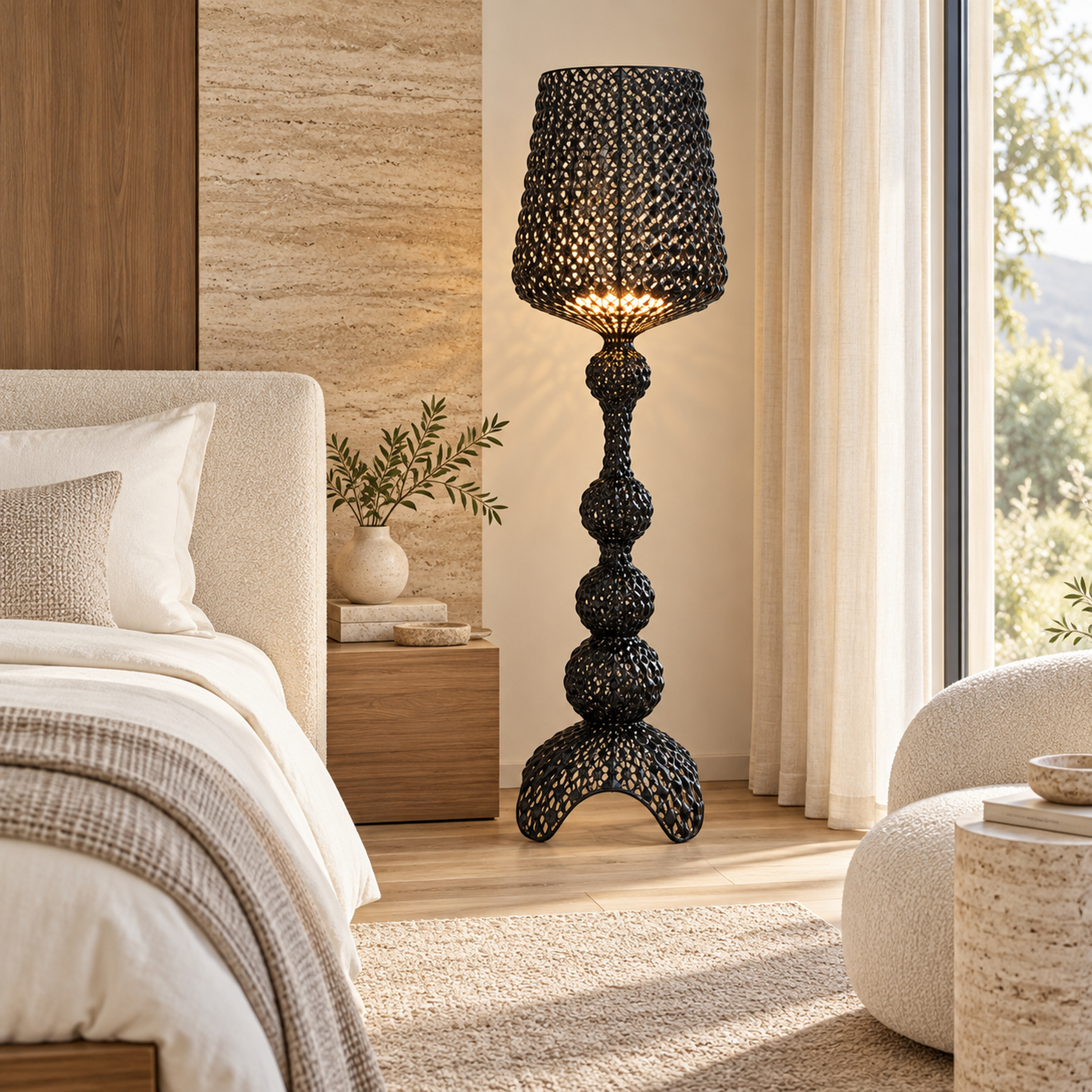 SPACE361 KAITAI Patterned Floor Lamp KT-7015 - Modern Lamps - gallery image