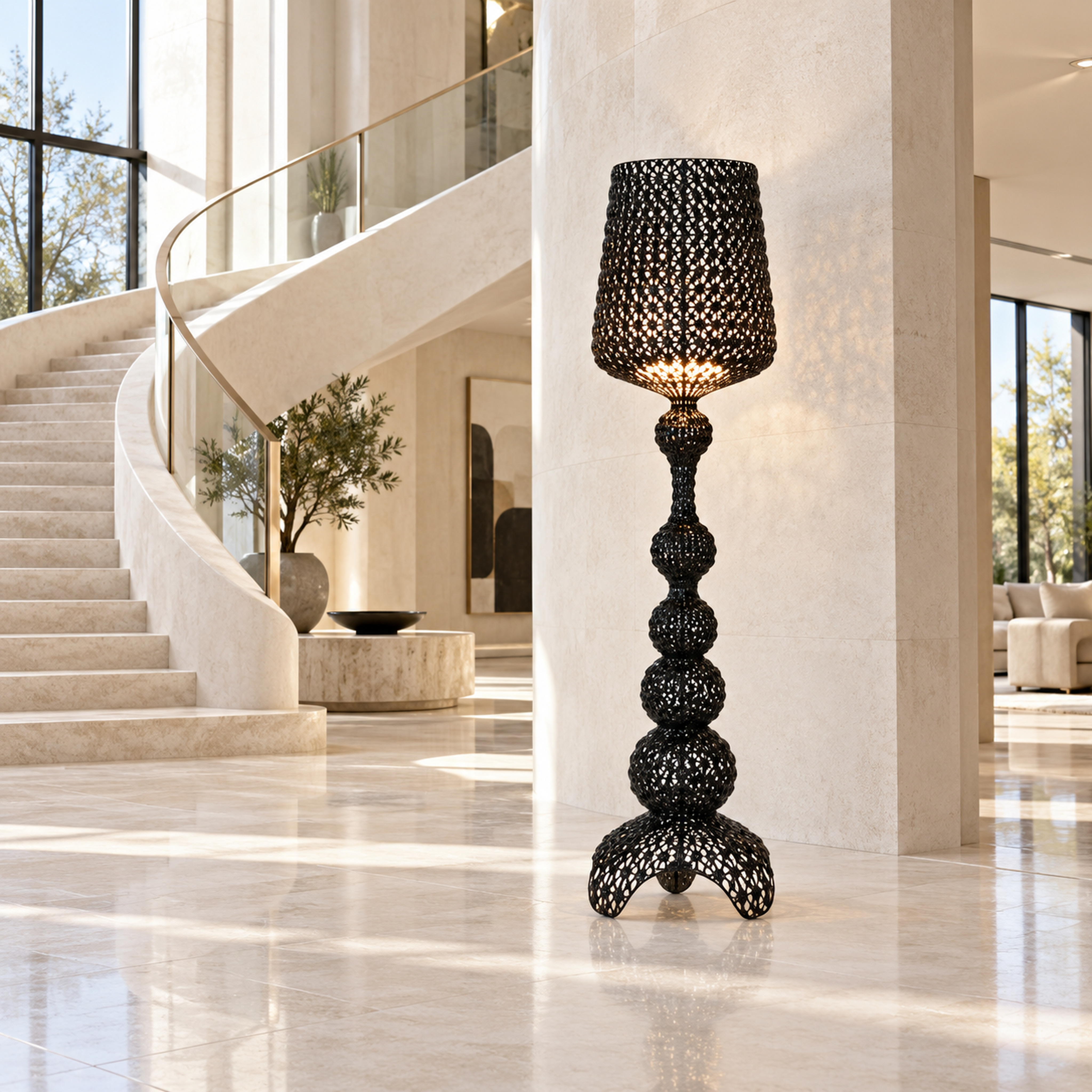 SPACE361 KAITAI Patterned Floor Lamp KT-7015 - Modern Lamps - gallery image
