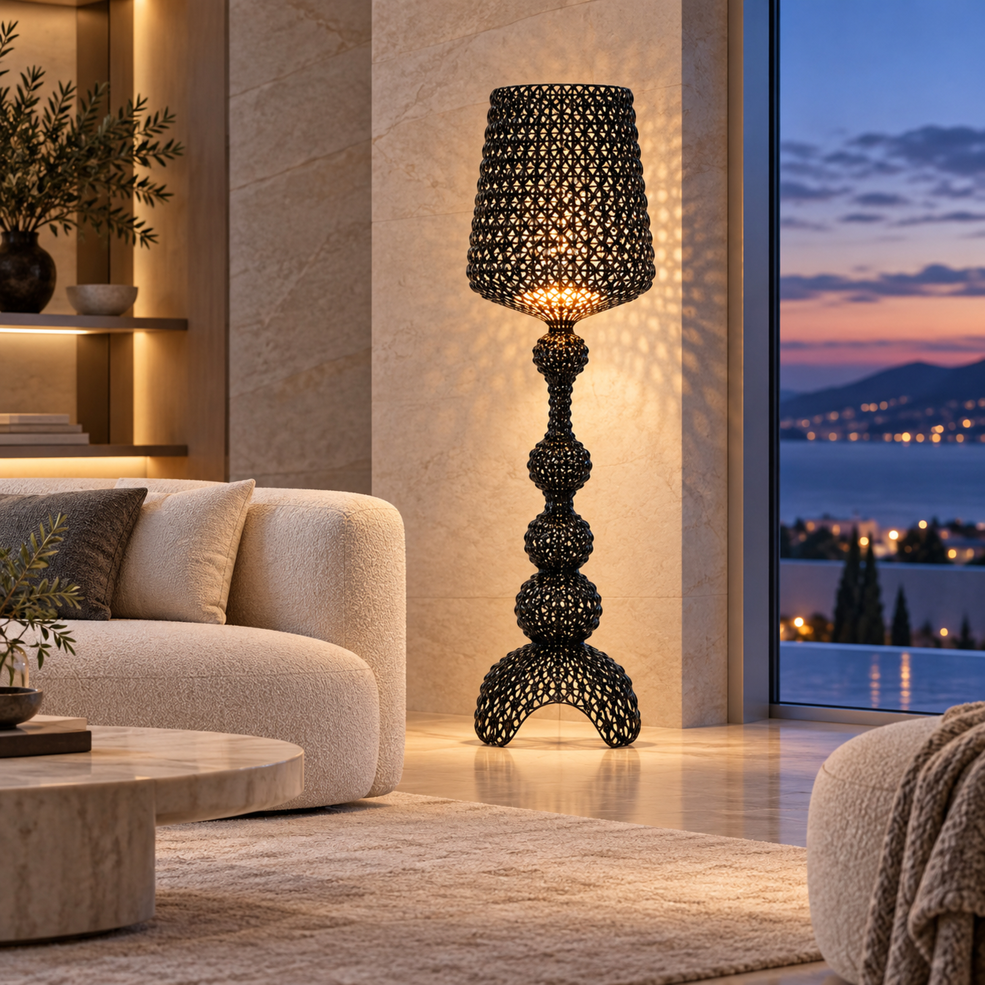 SPACE361 KAITAI Patterned Floor Lamp KT-7015 - Modern Lamps - gallery image