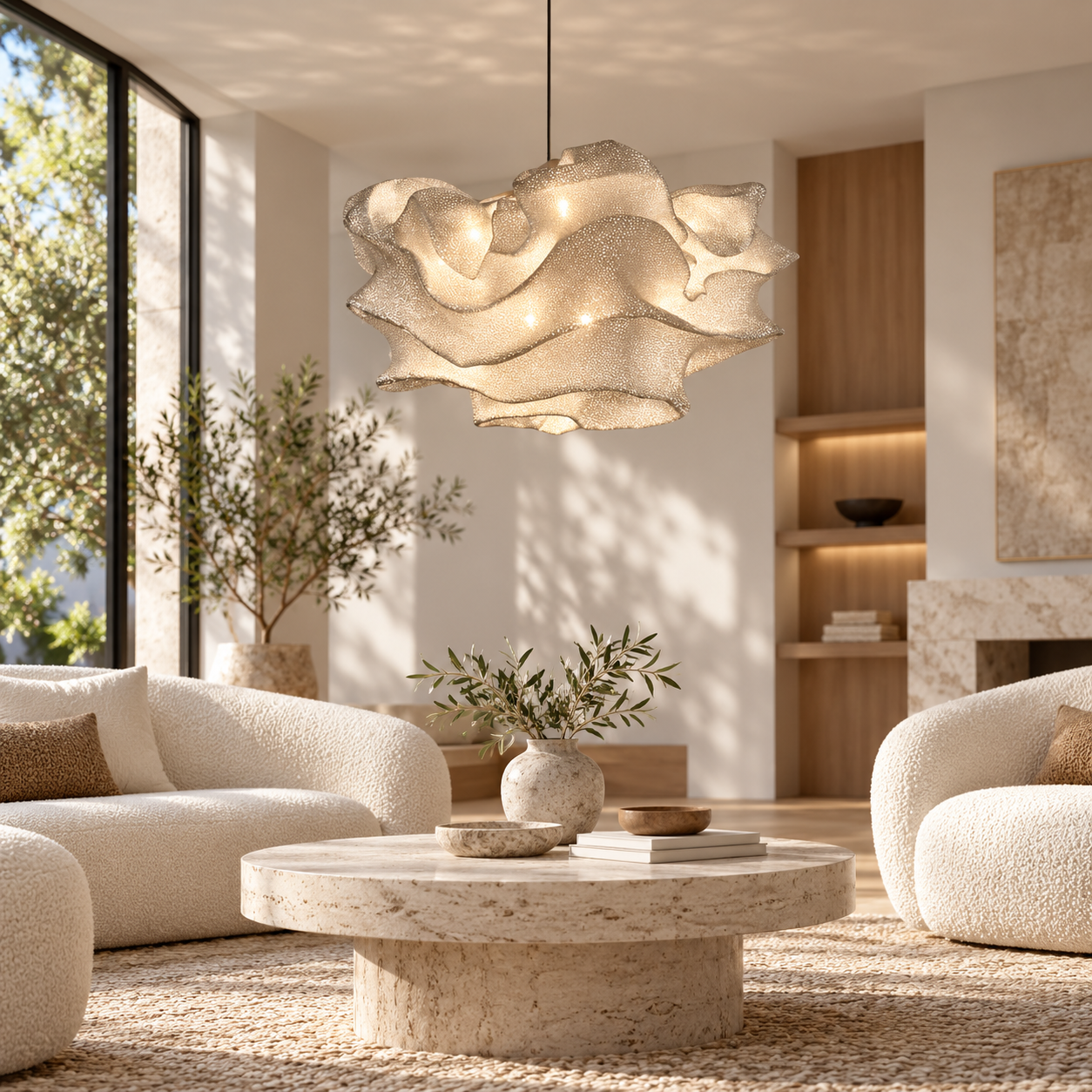 SPACE361 KAITAI Sculptural Wave Pendant Light KT-8830 - Modern Lamps - gallery image