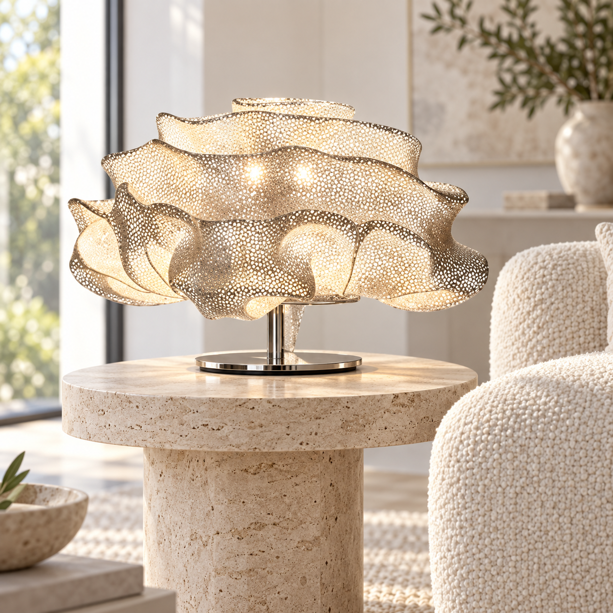 SPACE361 KAITAI Sculptural Wave Table Lamp KT-8831 - Modern Lamps - gallery image