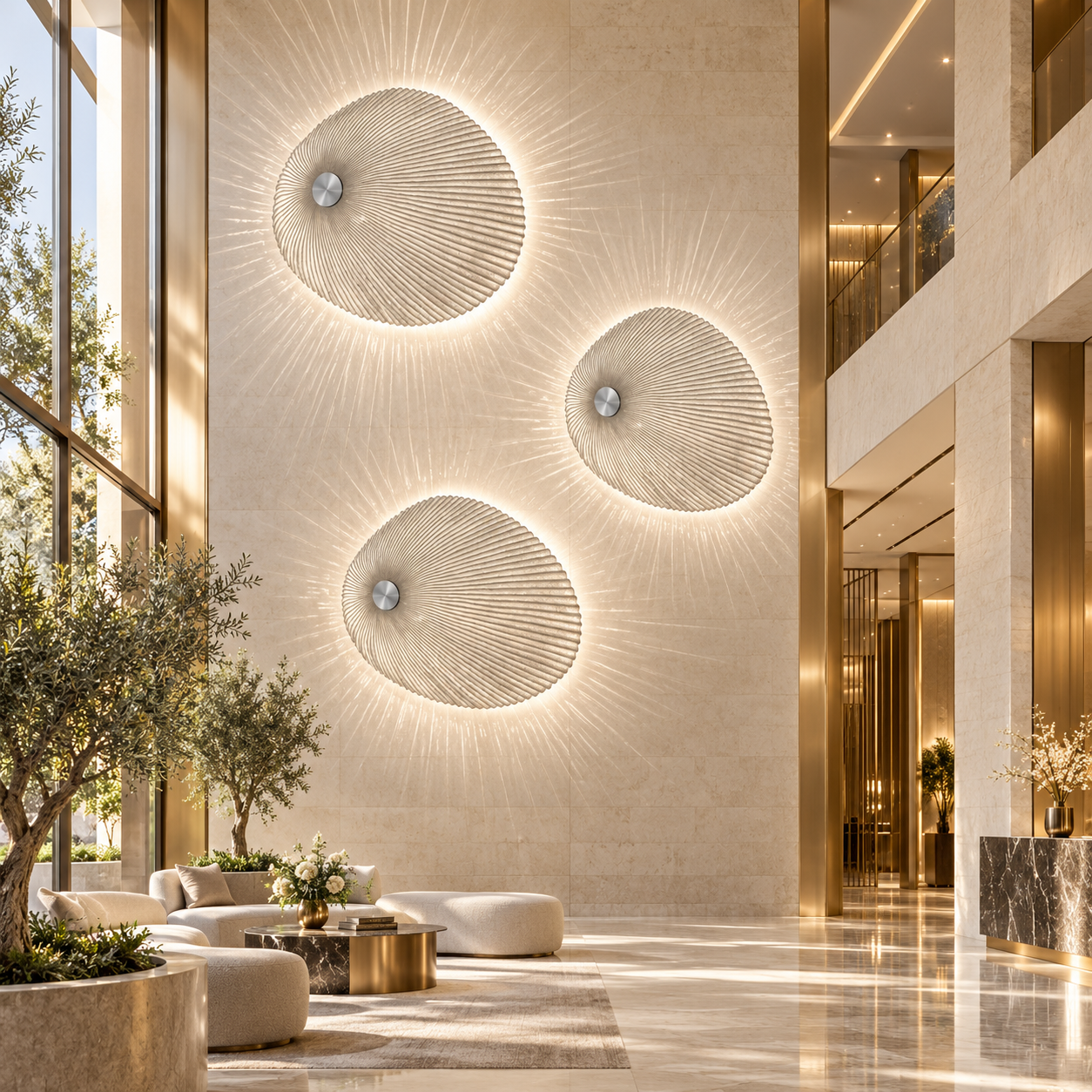 SPACE361 KAITAI Radial Disc Wall Light KT-B28 - Modern Lamps - gallery image