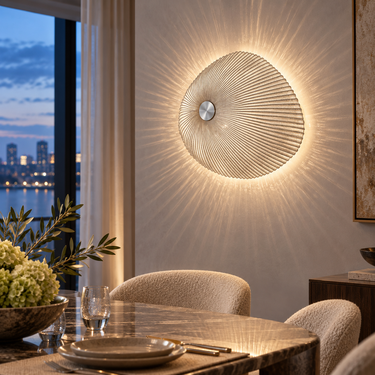 SPACE361 KAITAI Radial Disc Wall Light KT-B28 - Modern Lamps - gallery image