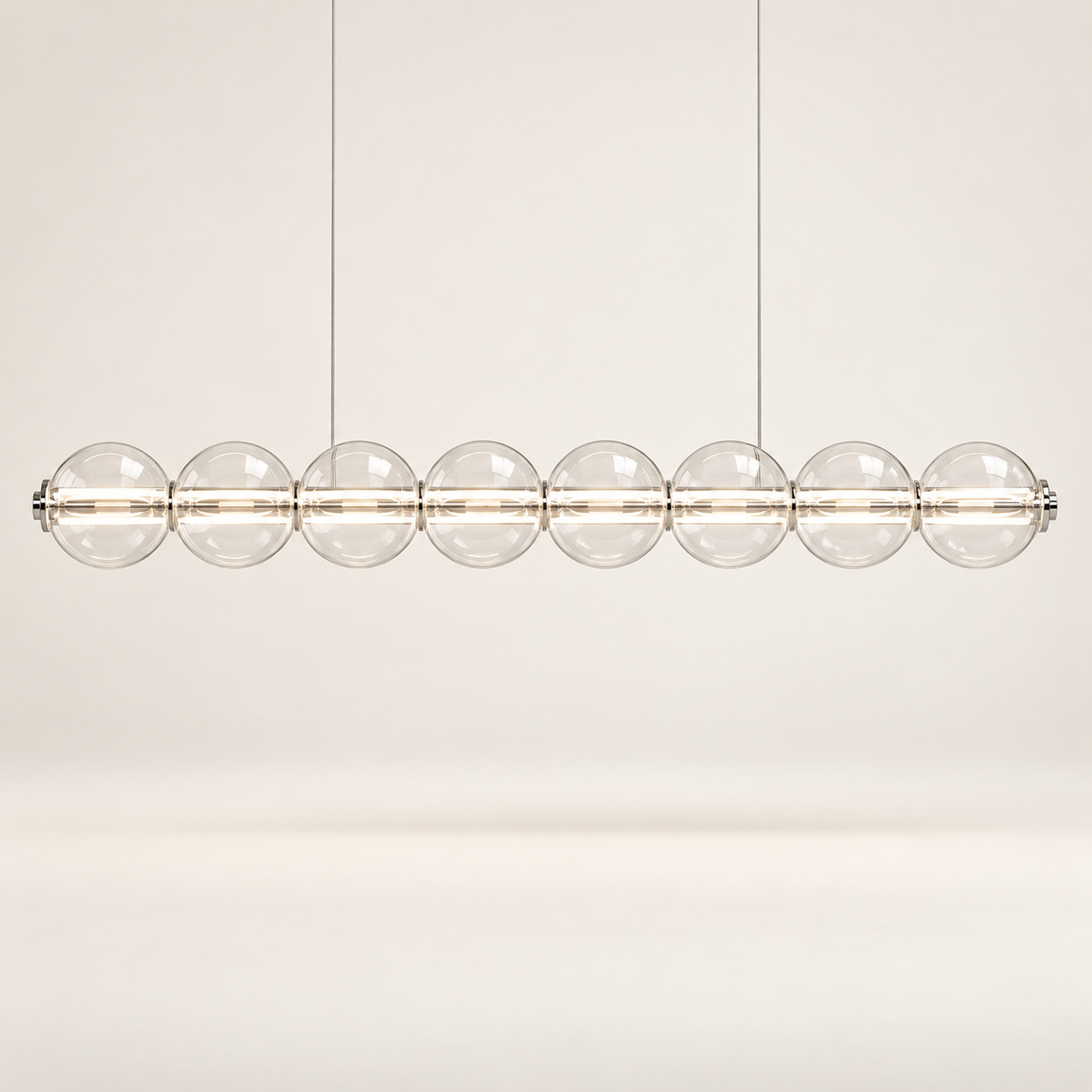 SPACE361 Amara A8132 Bubble Glass Linear Pendant Light - Modern Lamps - collection product