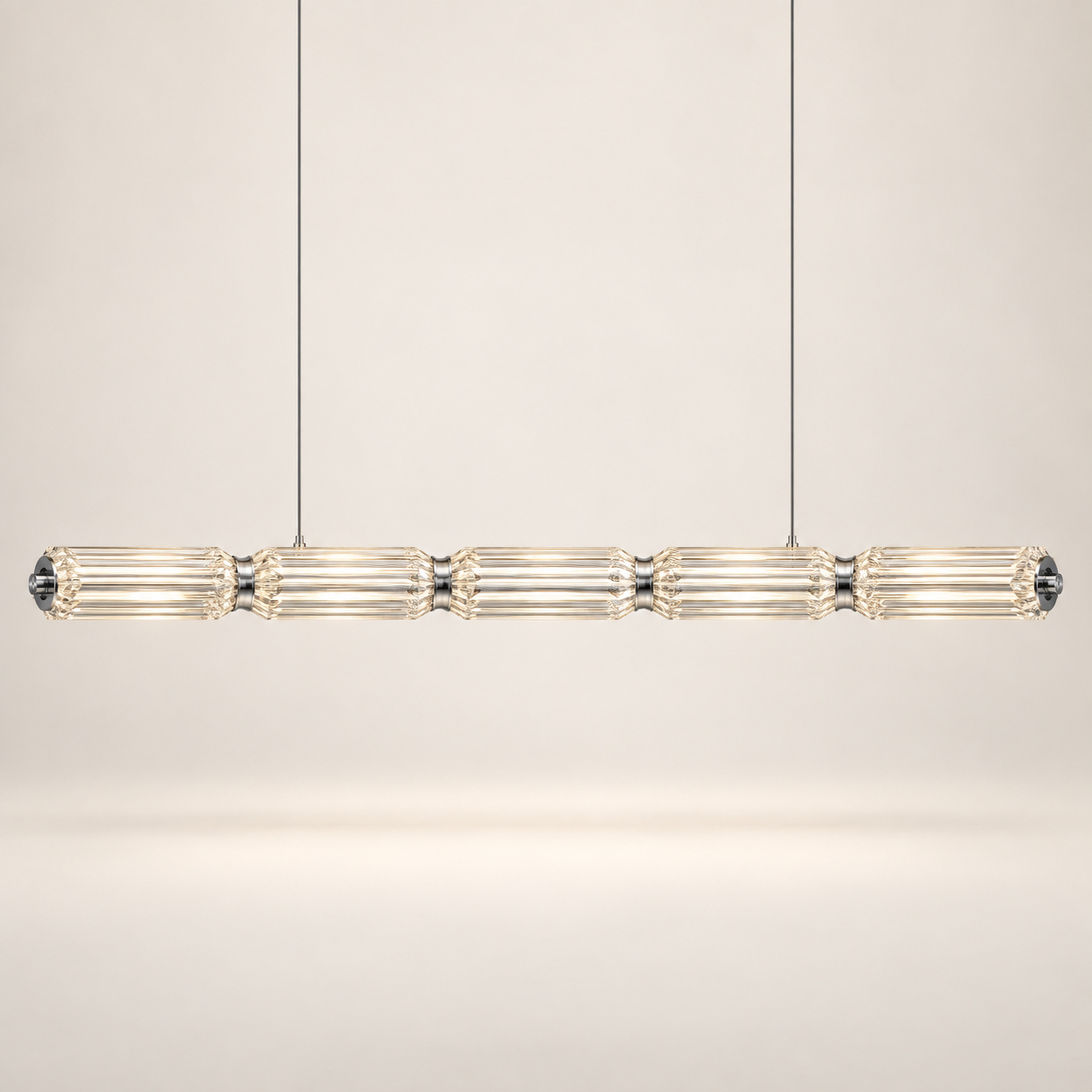 SPACE361 Amara A8136 K9 Hexagonal Crystal Linear Pendant Light - Modern Lamps - collection product