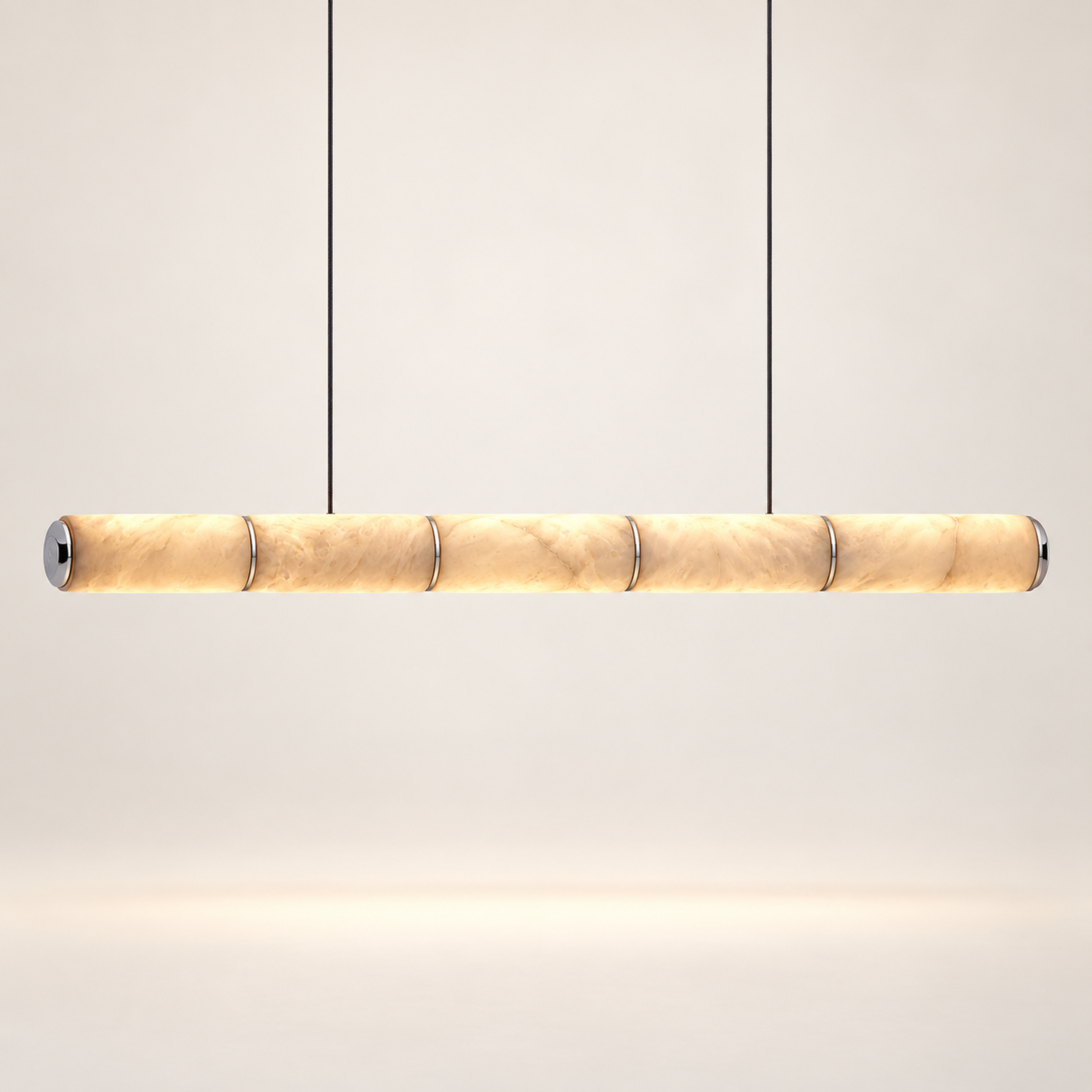 SPACE361 Amara A8138 Spanish Stone Round Linear Pendant Light - Modern Lamps - collection product