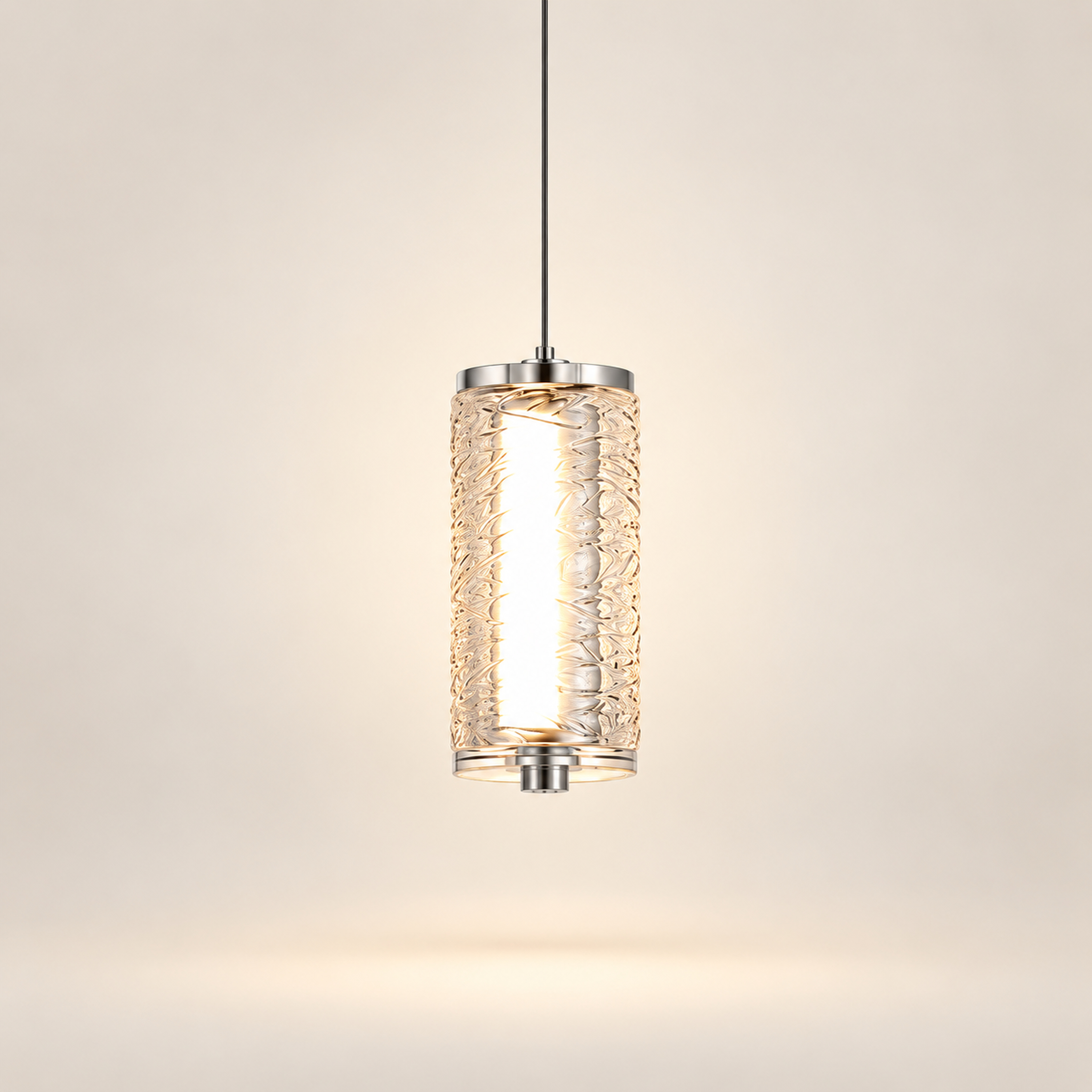 SPACE361 Amara AR-1 Single Pressed Glass Pendant Light - Modern Lamps - collection product
