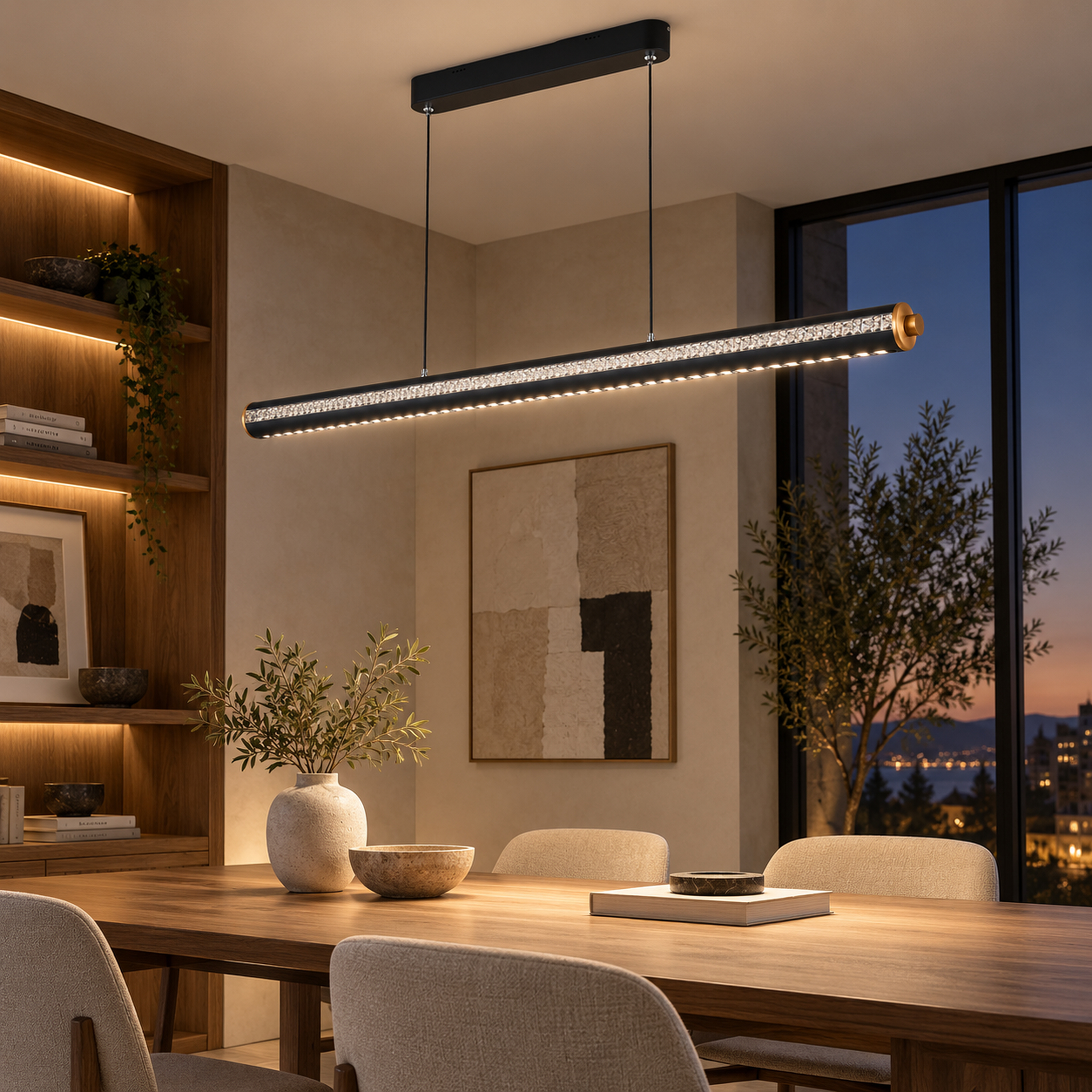 SPACE361 Amara CD-1223 Full-Spectrum Linear Pendant Light - Modern Lamps - gallery image