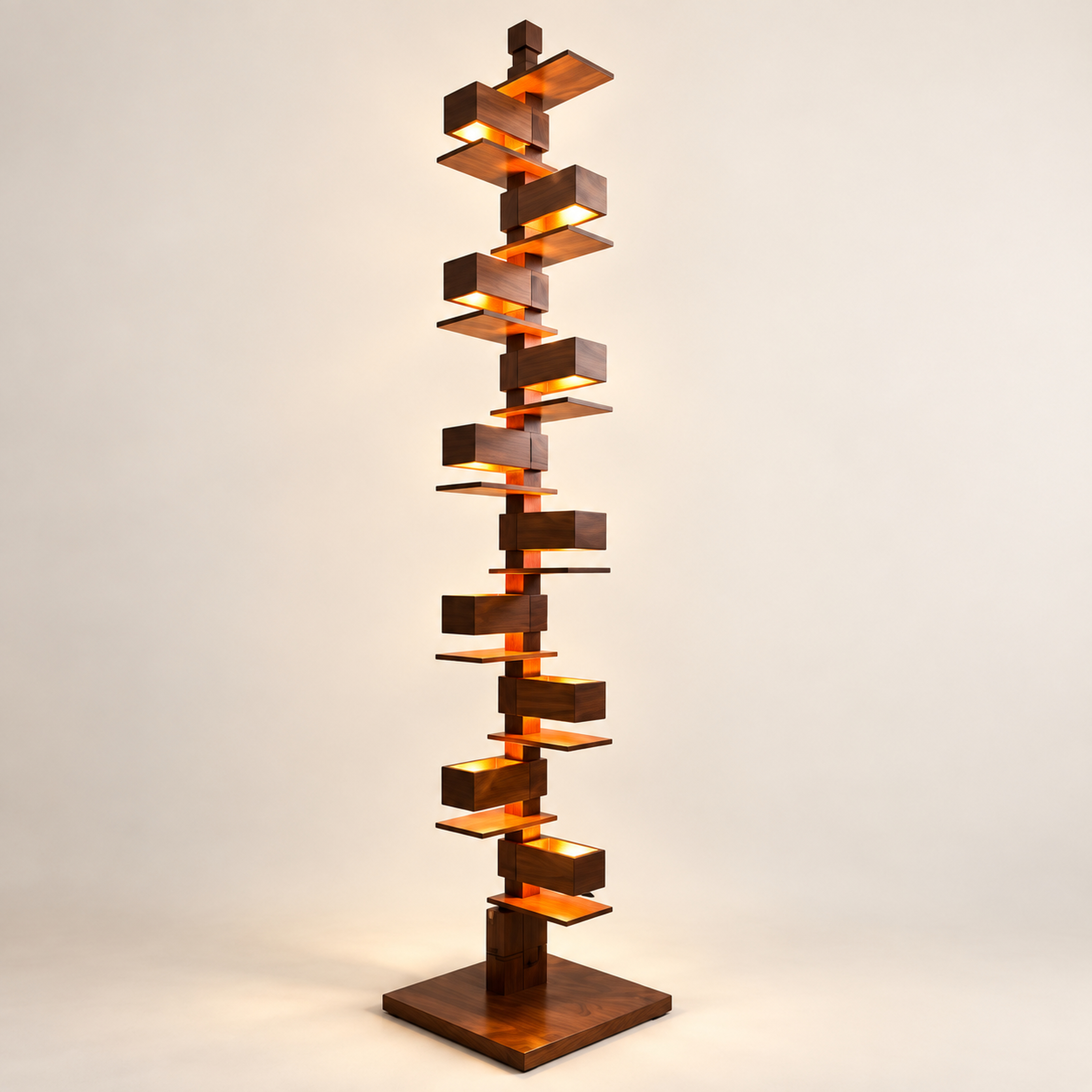 SPACE361 Amara Walnut Floor Lamp - Modern Lamps - collection product