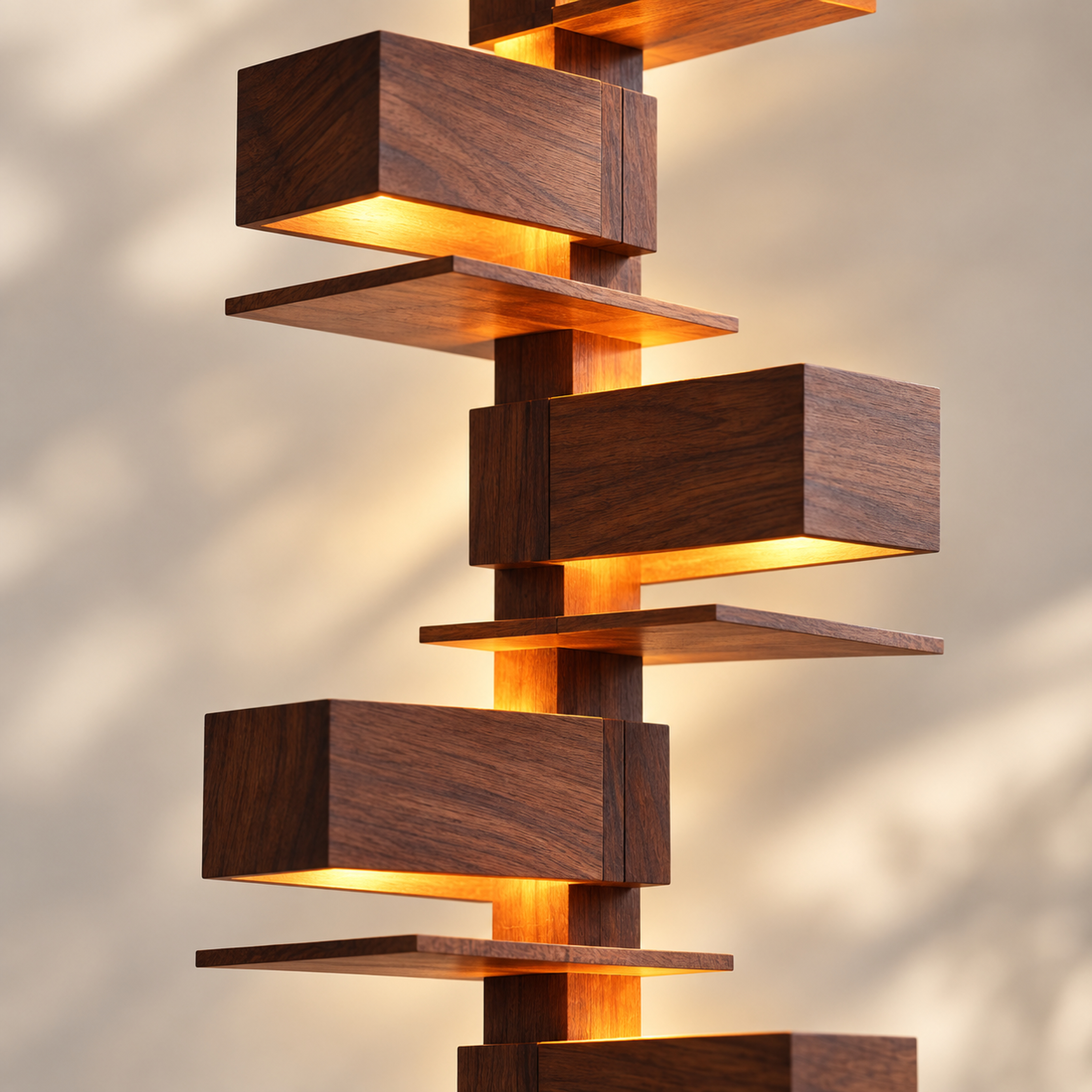 SPACE361 Amara Walnut Floor Lamp - Modern Lamps - gallery image
